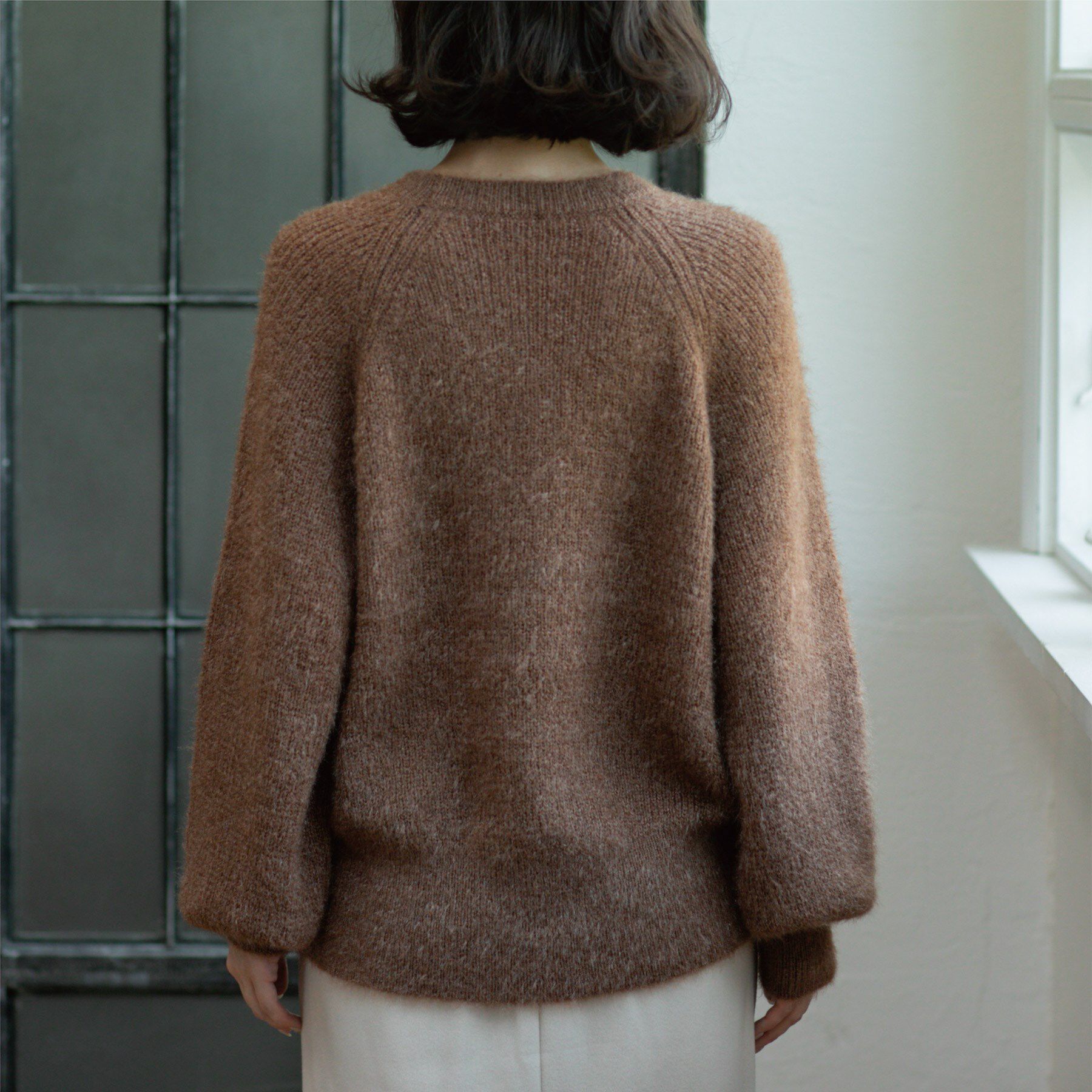 OPAQUE.CLIP「クリアシャギークルーネックニット【洗える】」|ニット・セーター|