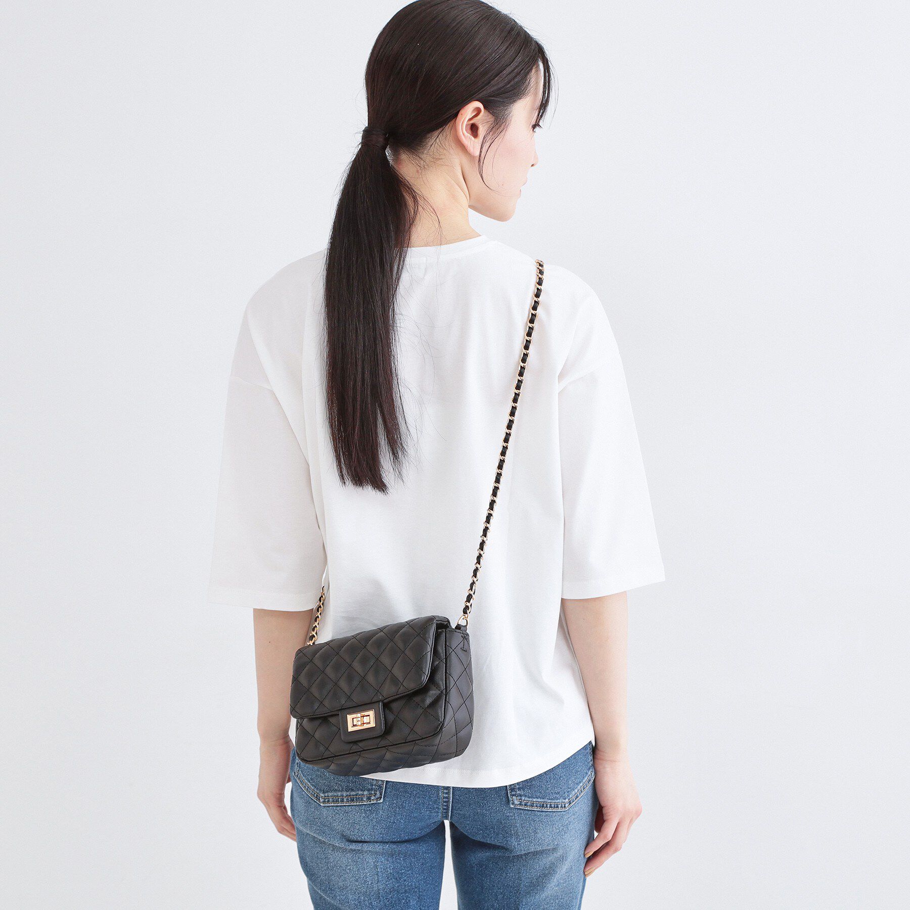OPAQUE.CLIP「2WAYダイヤキルトチェーンショルダー」|ショルダー・メッセンジャー|