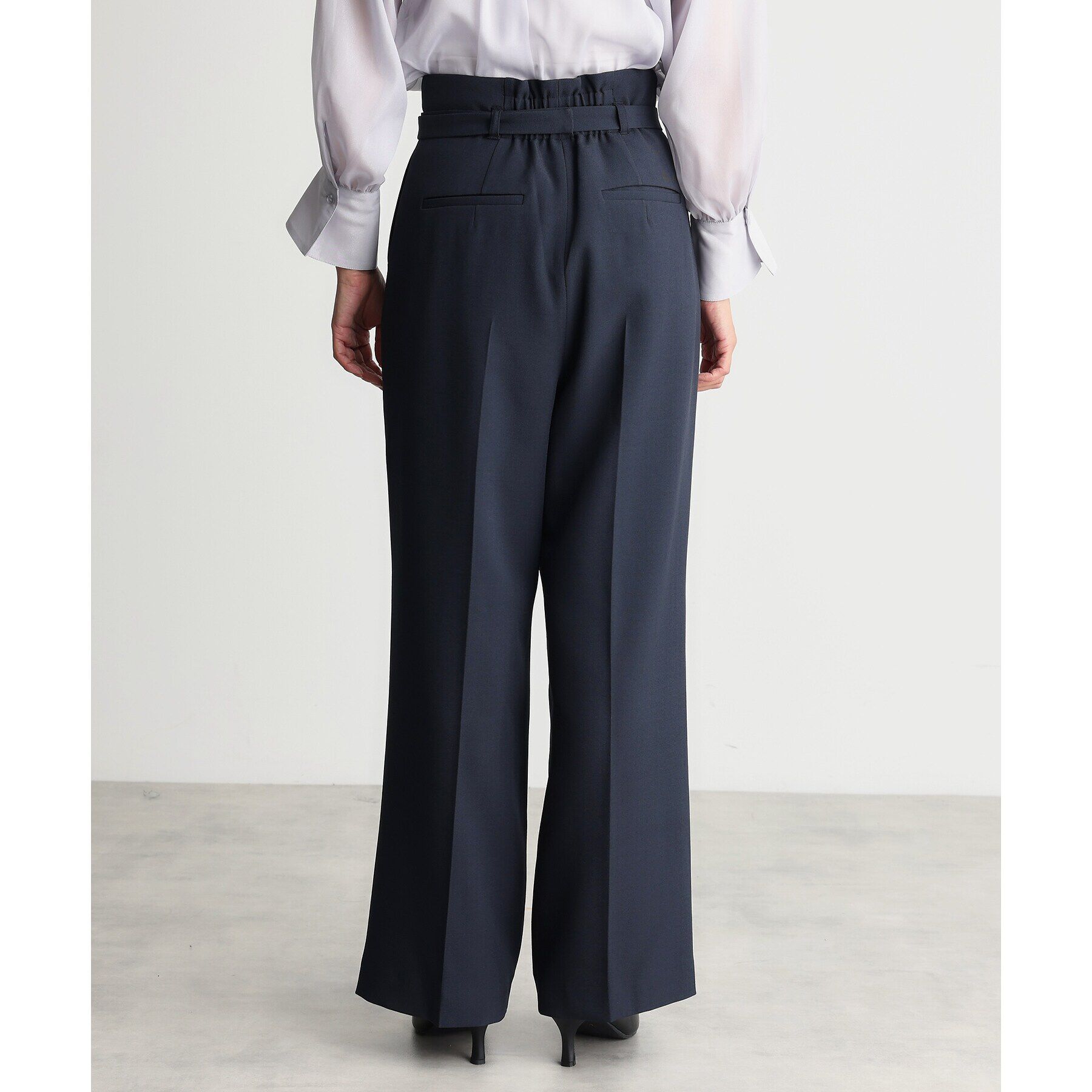 THE SHOP TK「【ONOFF活躍／セレモニー／通勤】CAVIAN タックワイドパンツ／洗える」|その他|