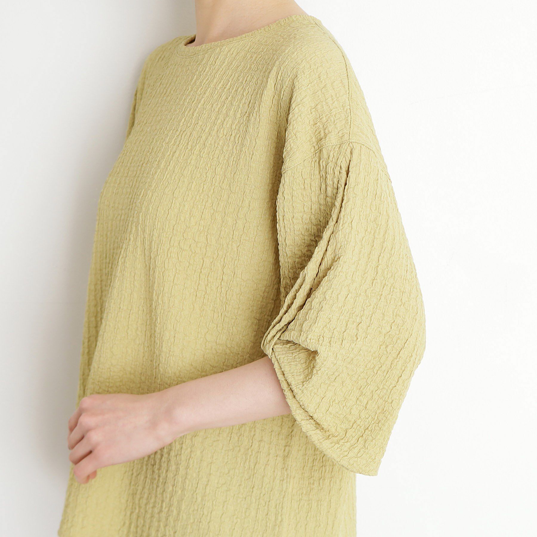 THE SHOP TK「ポコポコ袖タックプルオーバー【洗濯機OK】」|Tシャツ・カットソー|