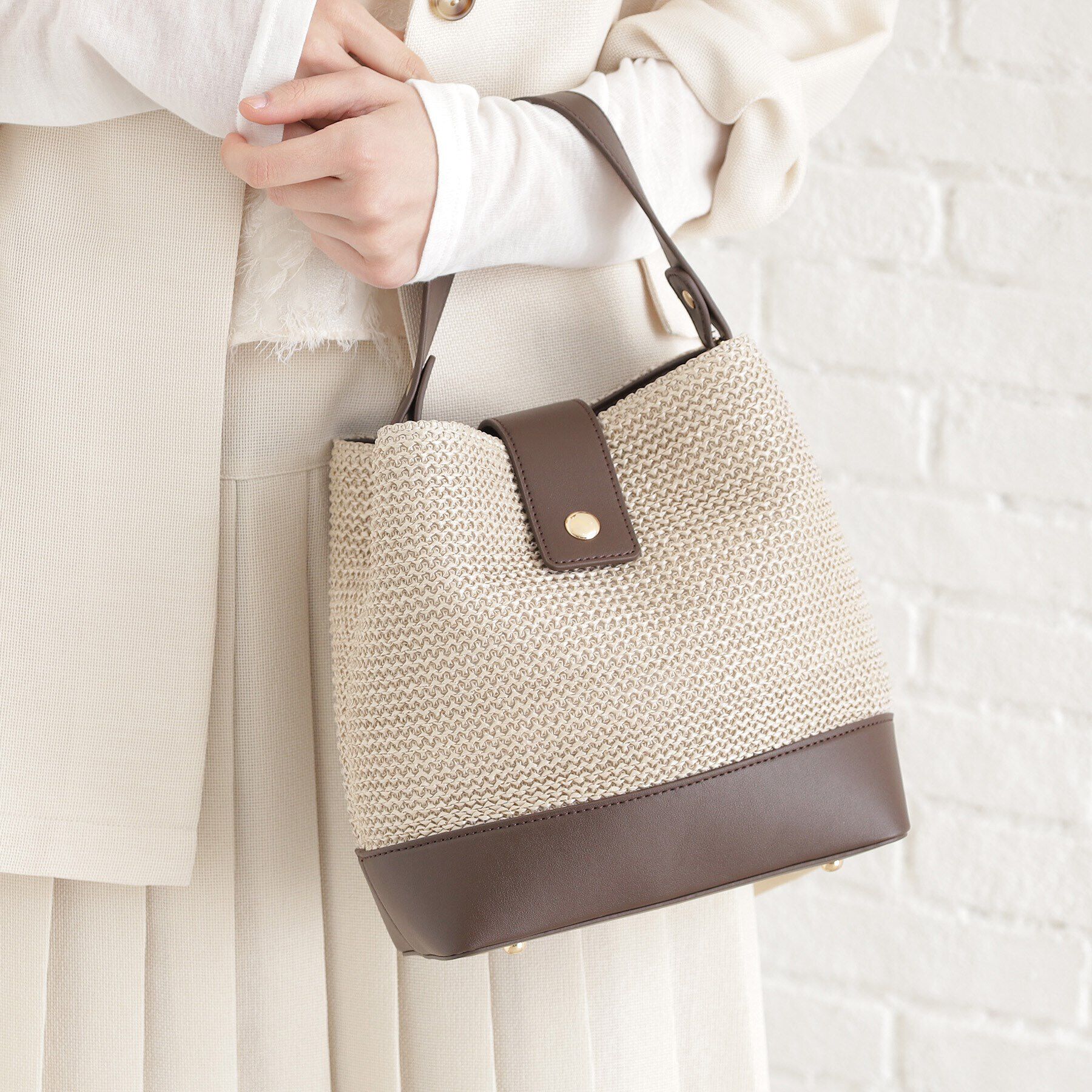 THE SHOP TK「合皮&times;雑材コンビバック【ロゴベルト付】」|ショルダー・メッセンジャー|