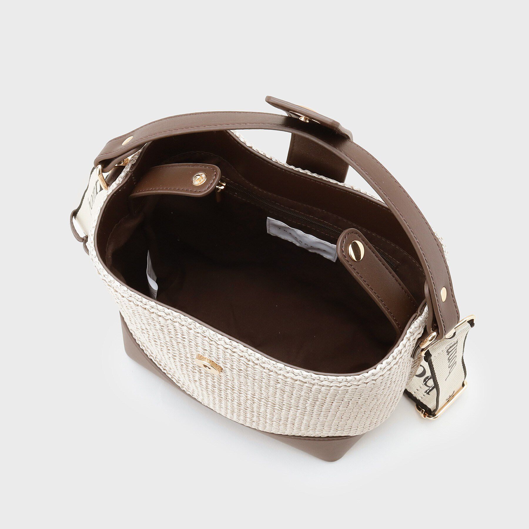 THE SHOP TK「合皮&times;雑材コンビバック【ロゴベルト付】」|ショルダー・メッセンジャー|