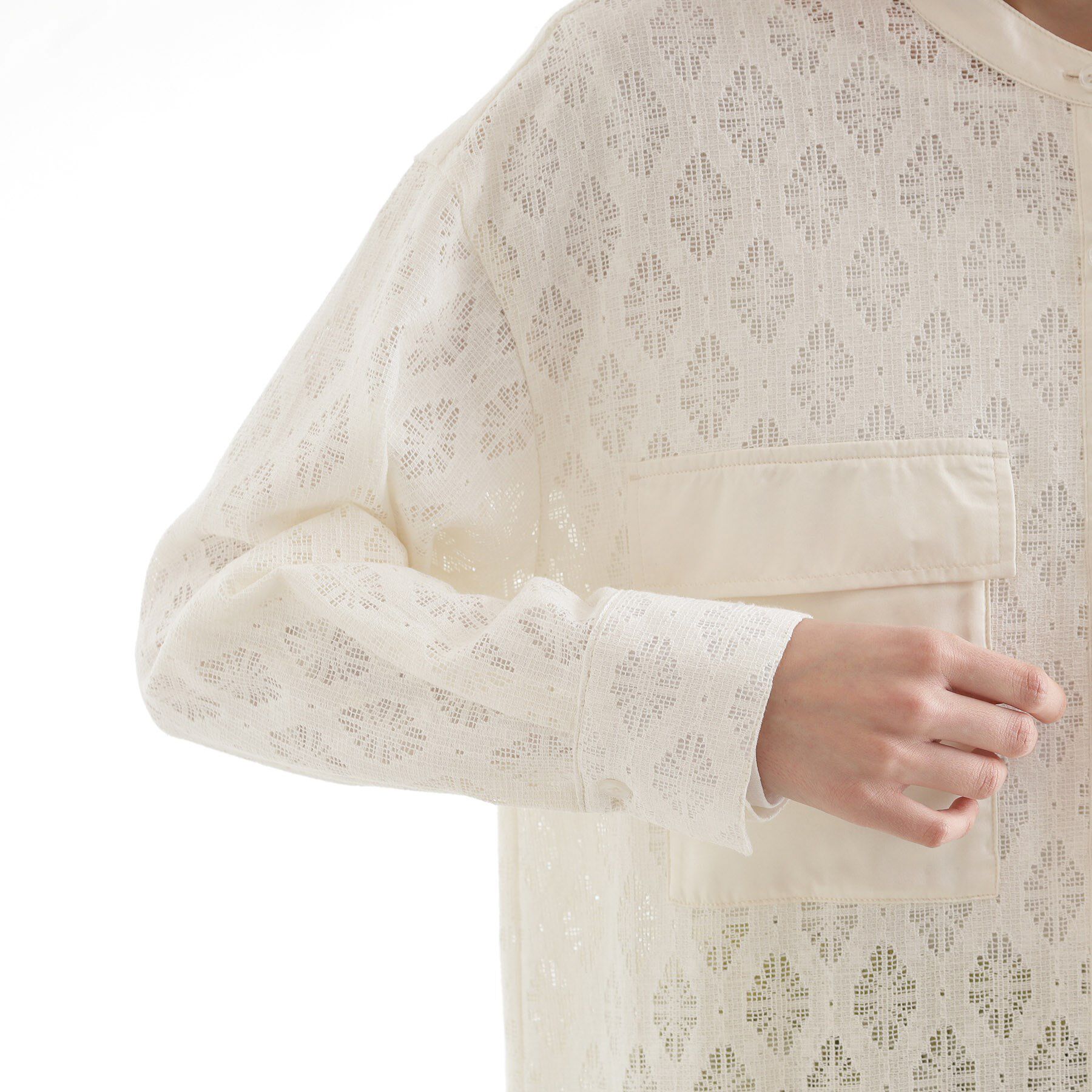 THE SHOP TK「レースシャツワンピース」|ワンピース|