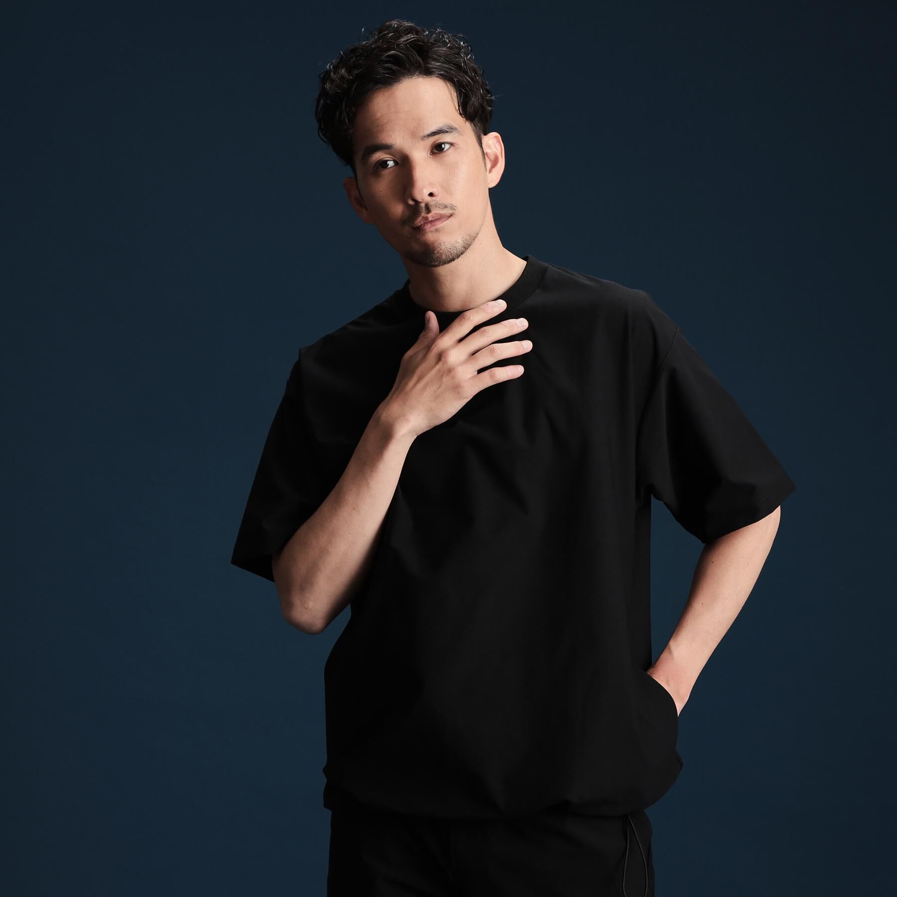 THE SHOP TK「パーフェクテックスピンドル半袖Tシャツ【セットアップ可/吸水速乾/UVカット/アンチピリング】」|Tシャツ・カットソー|