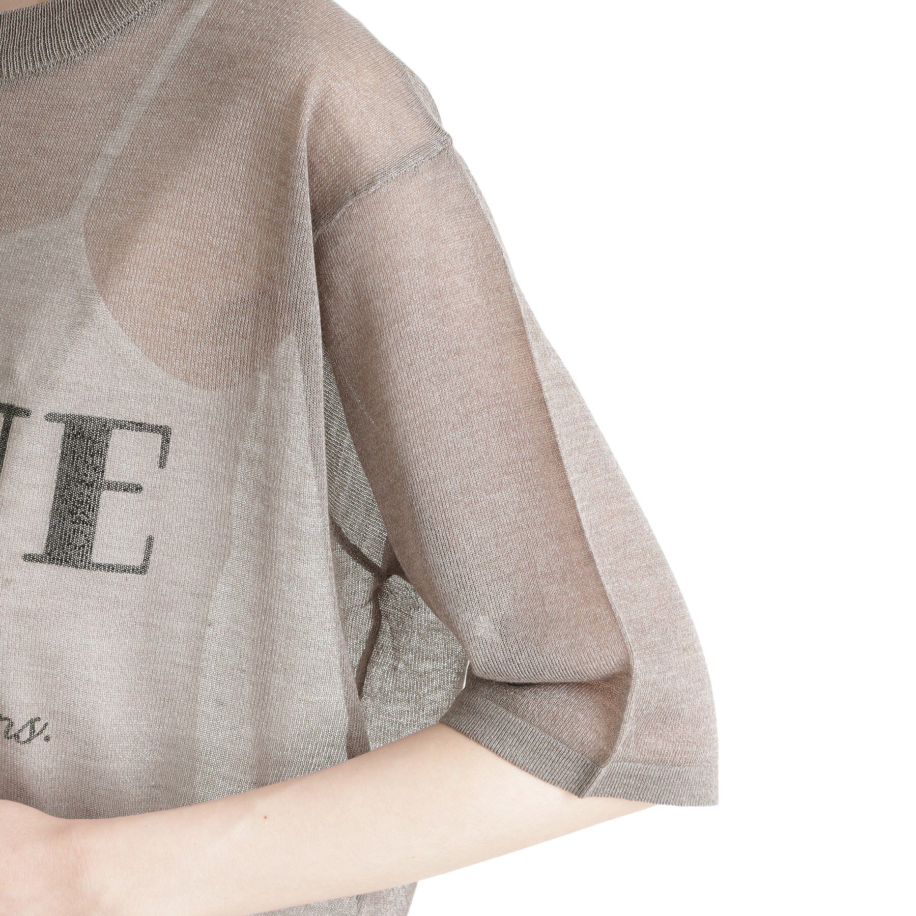 THE SHOP TK「光沢シアーロゴプルオーバー【洗える】」|Tシャツ・カットソー|