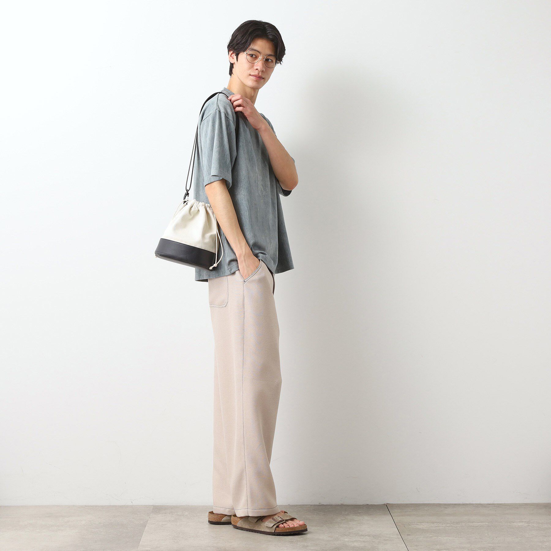 THE SHOP TK「BOUOキャンバス巾着ショルダー」|ショルダー・メッセンジャー|