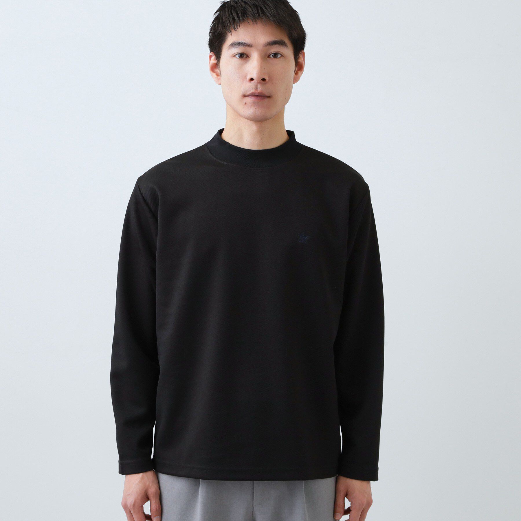 THE SHOP TK「ビジネス兼用 カルゼモックネック 洗濯機ok」|Tシャツ・カットソー|