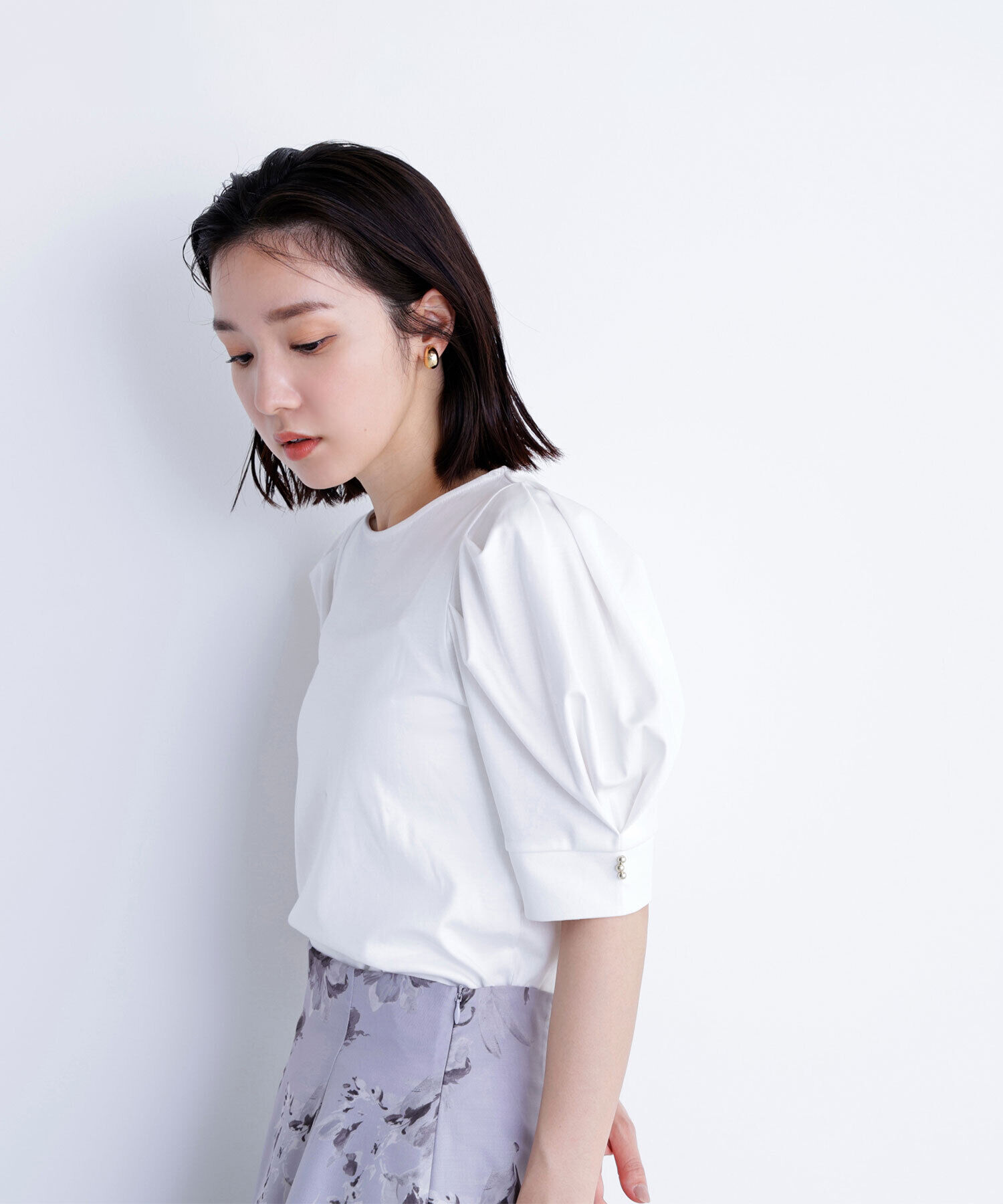  「パフスリーブカットソー」|Tシャツ・カットソー|