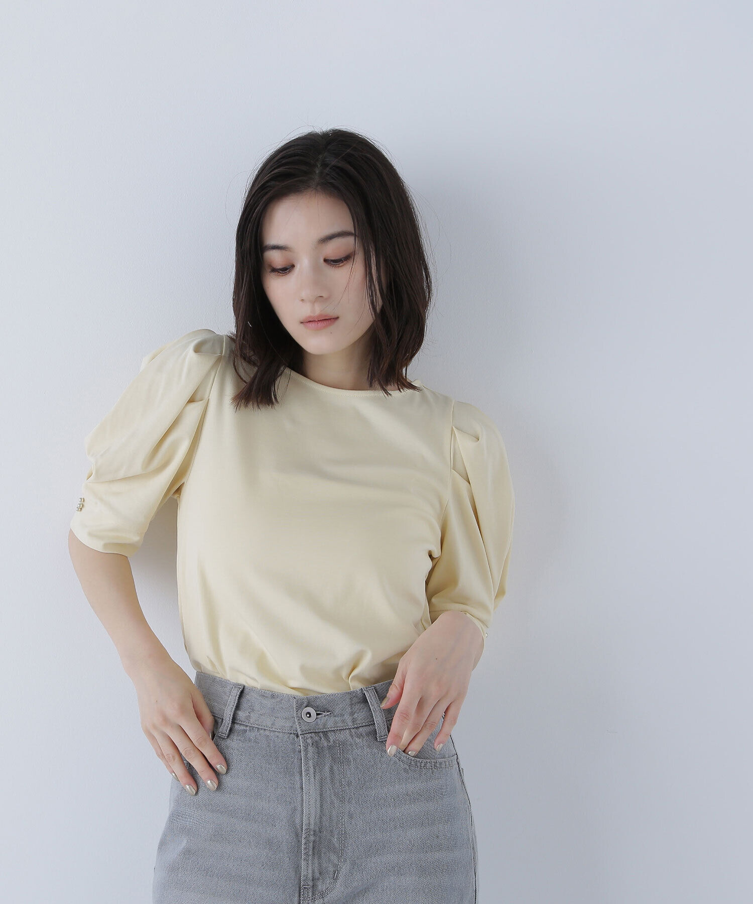  「パフスリーブカットソー」|Tシャツ・カットソー|