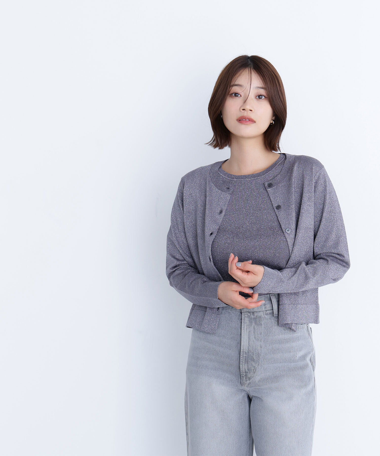  「ベーシッククルーネックアンサンブル」|ニット・セーター|