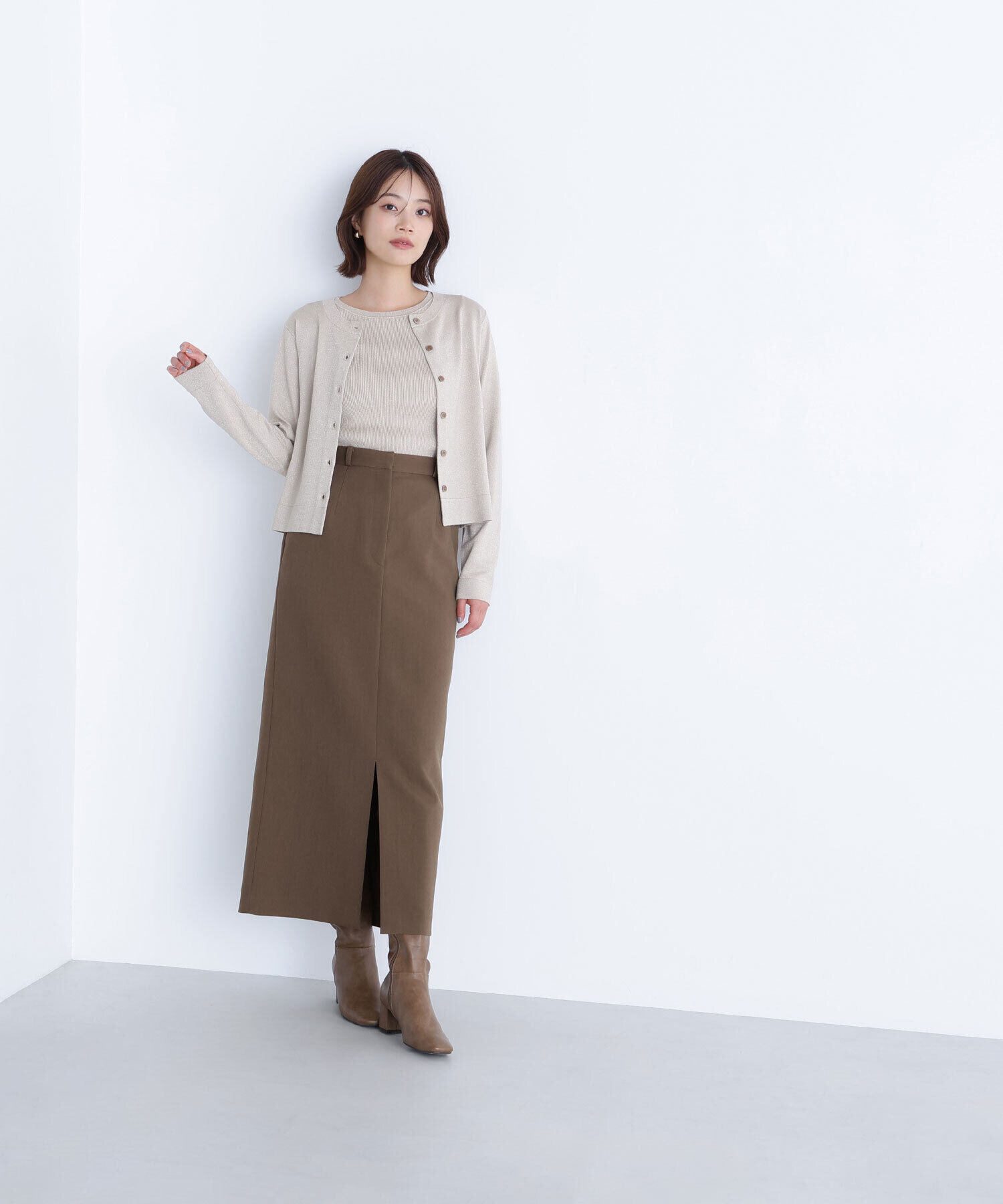  「ベーシッククルーネックアンサンブル」|ニット・セーター|