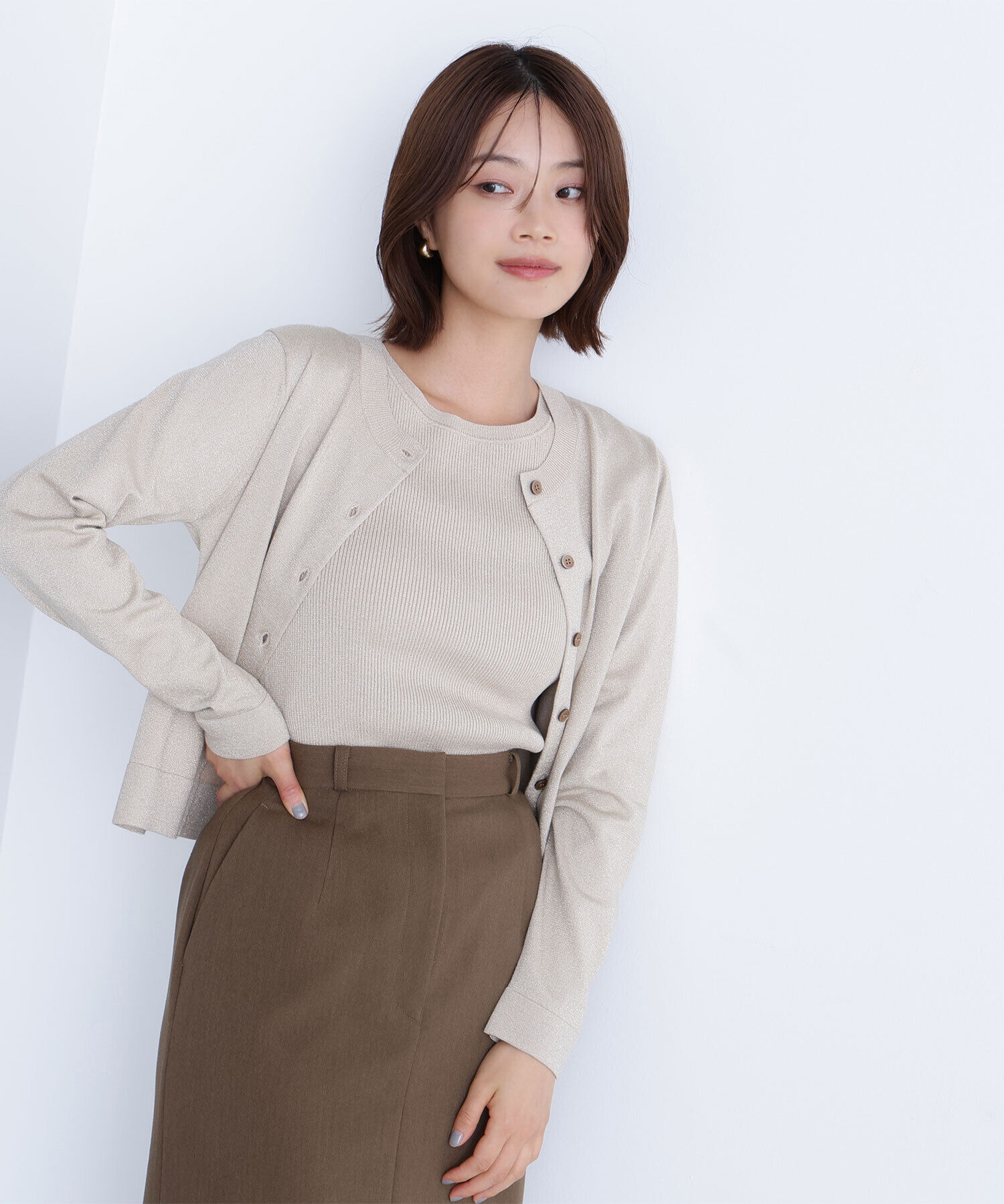  「ベーシッククルーネックアンサンブル」|ニット・セーター|