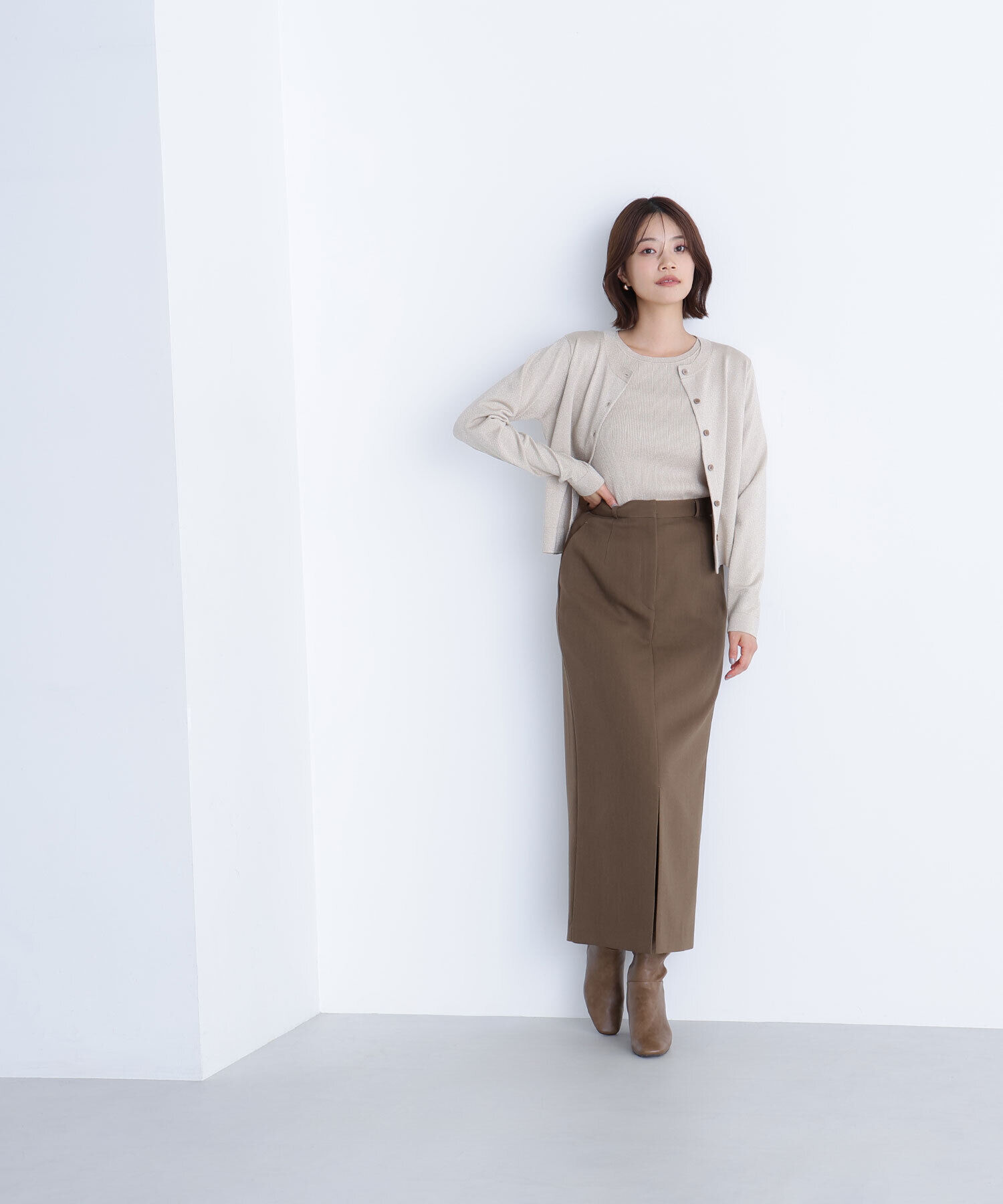  「ベーシッククルーネックアンサンブル」|ニット・セーター|