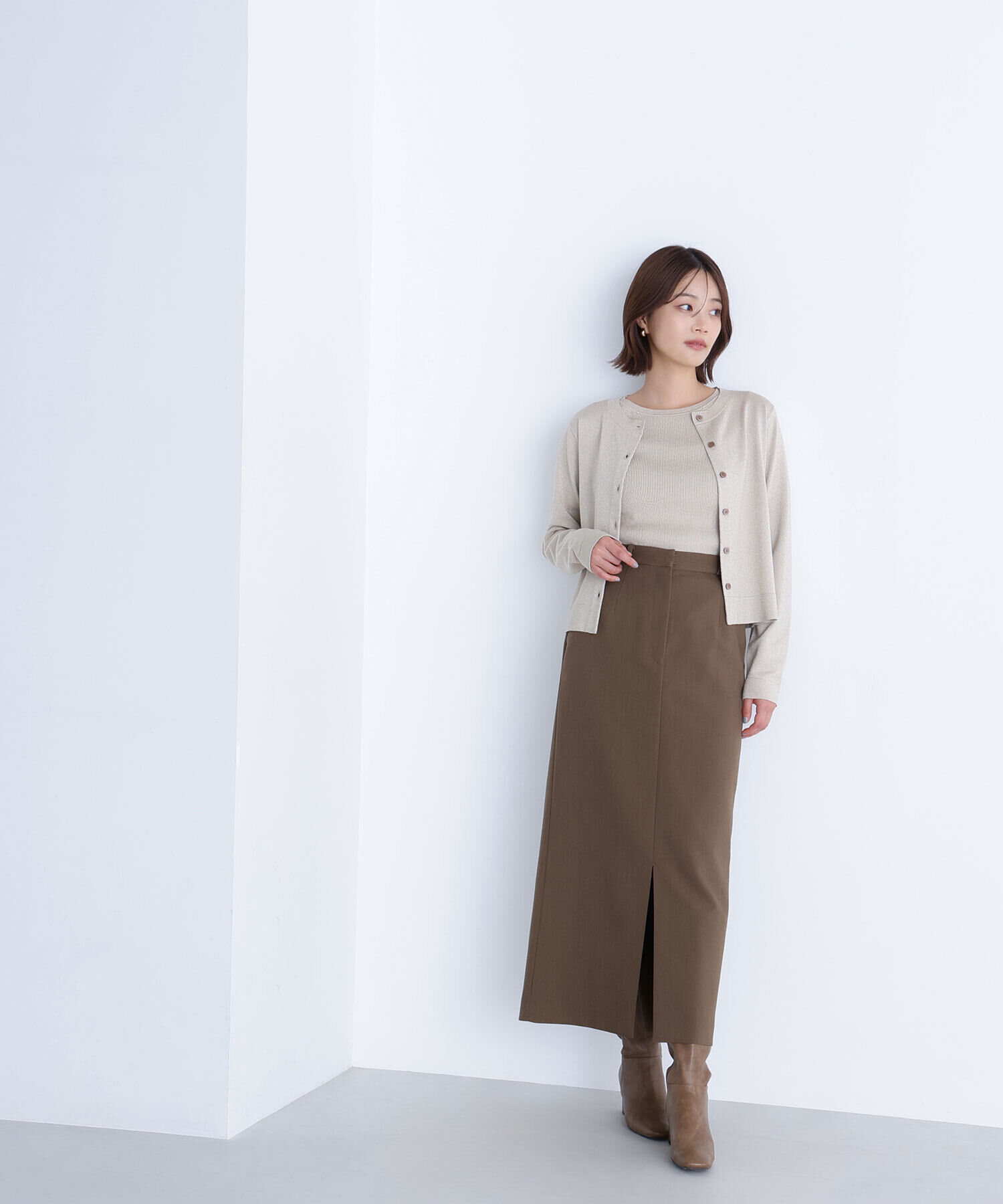  「ベーシッククルーネックアンサンブル」|ニット・セーター|