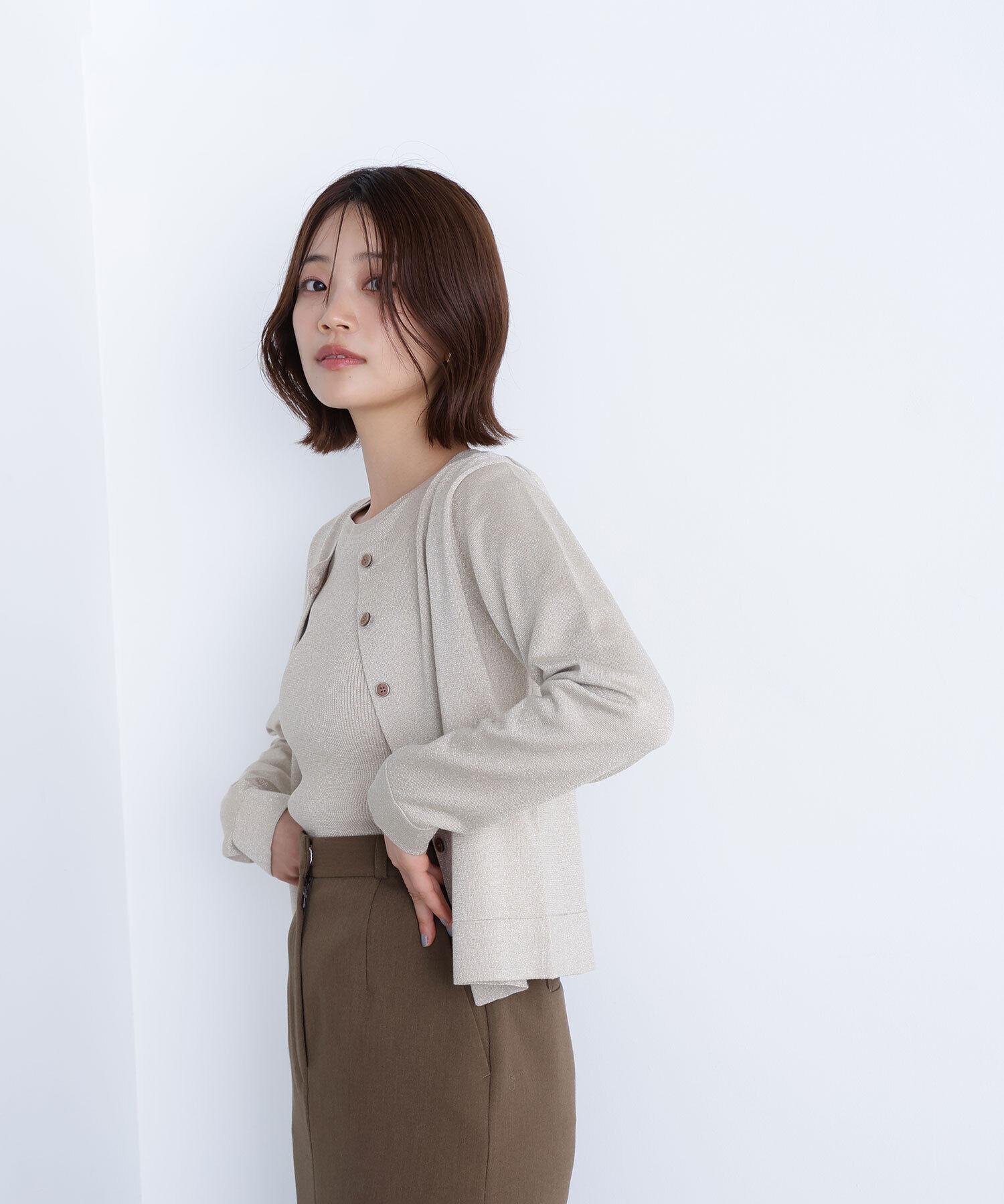  「ベーシッククルーネックアンサンブル」|ニット・セーター|