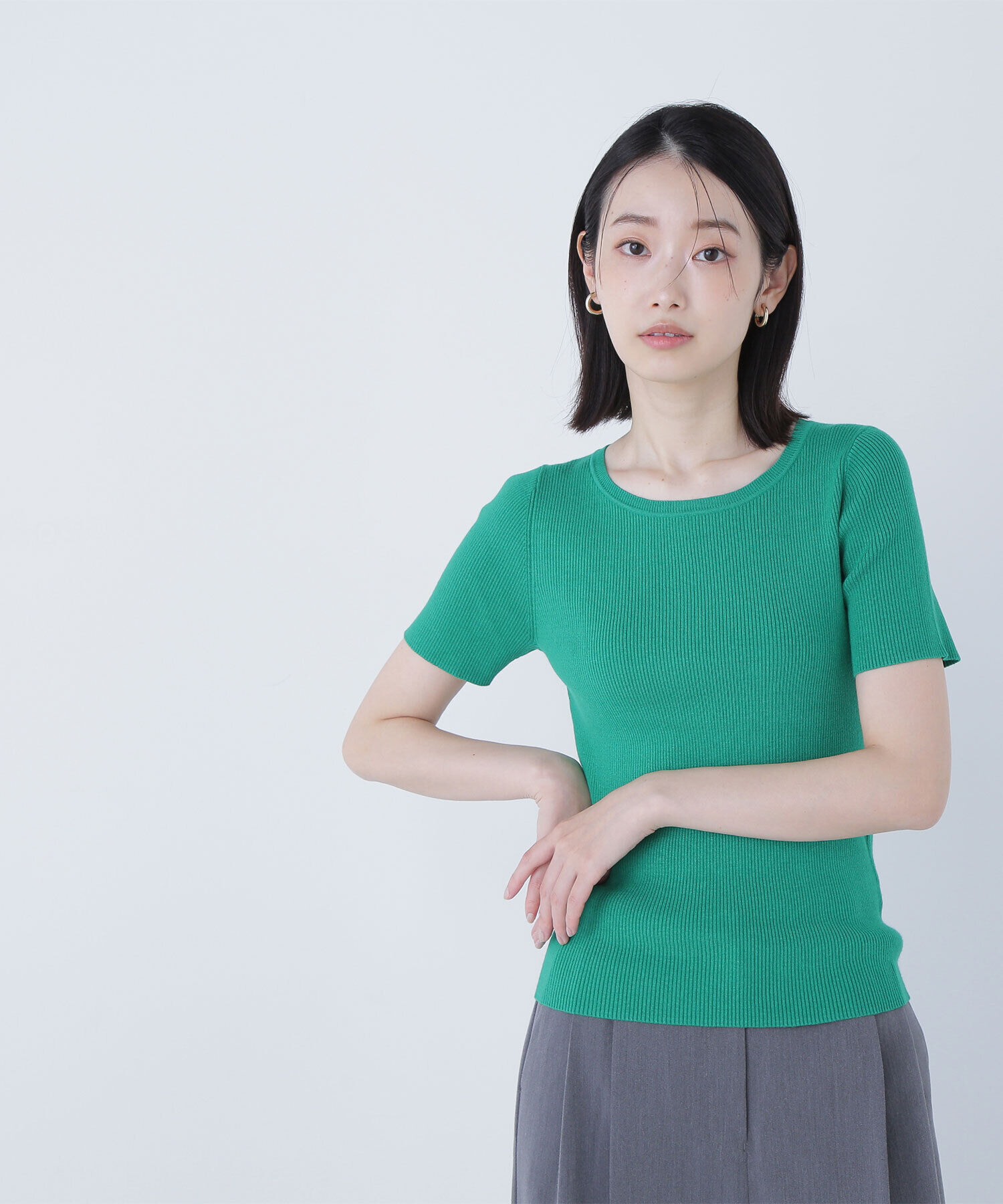  「ベーシッククルーネックアンサンブル」|ニット・セーター|