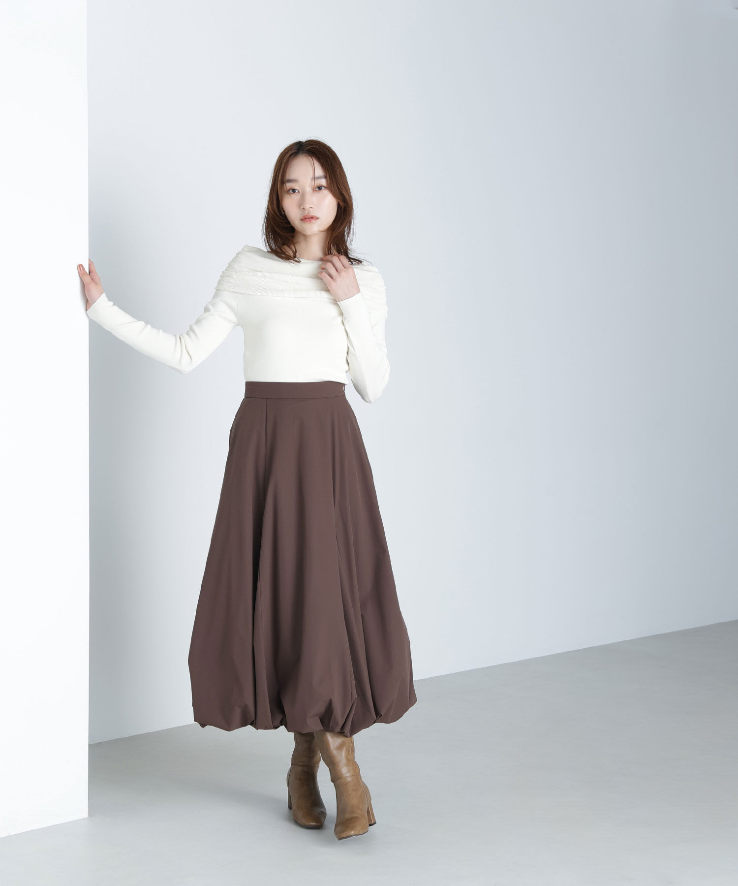  「オフショルコンパクトニット」|ニット・セーター|