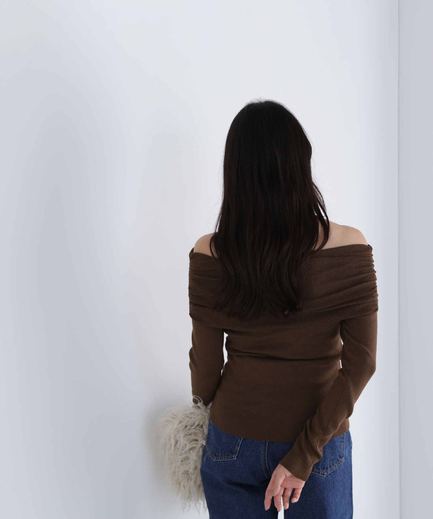  「オフショルコンパクトニット」|ニット・セーター|