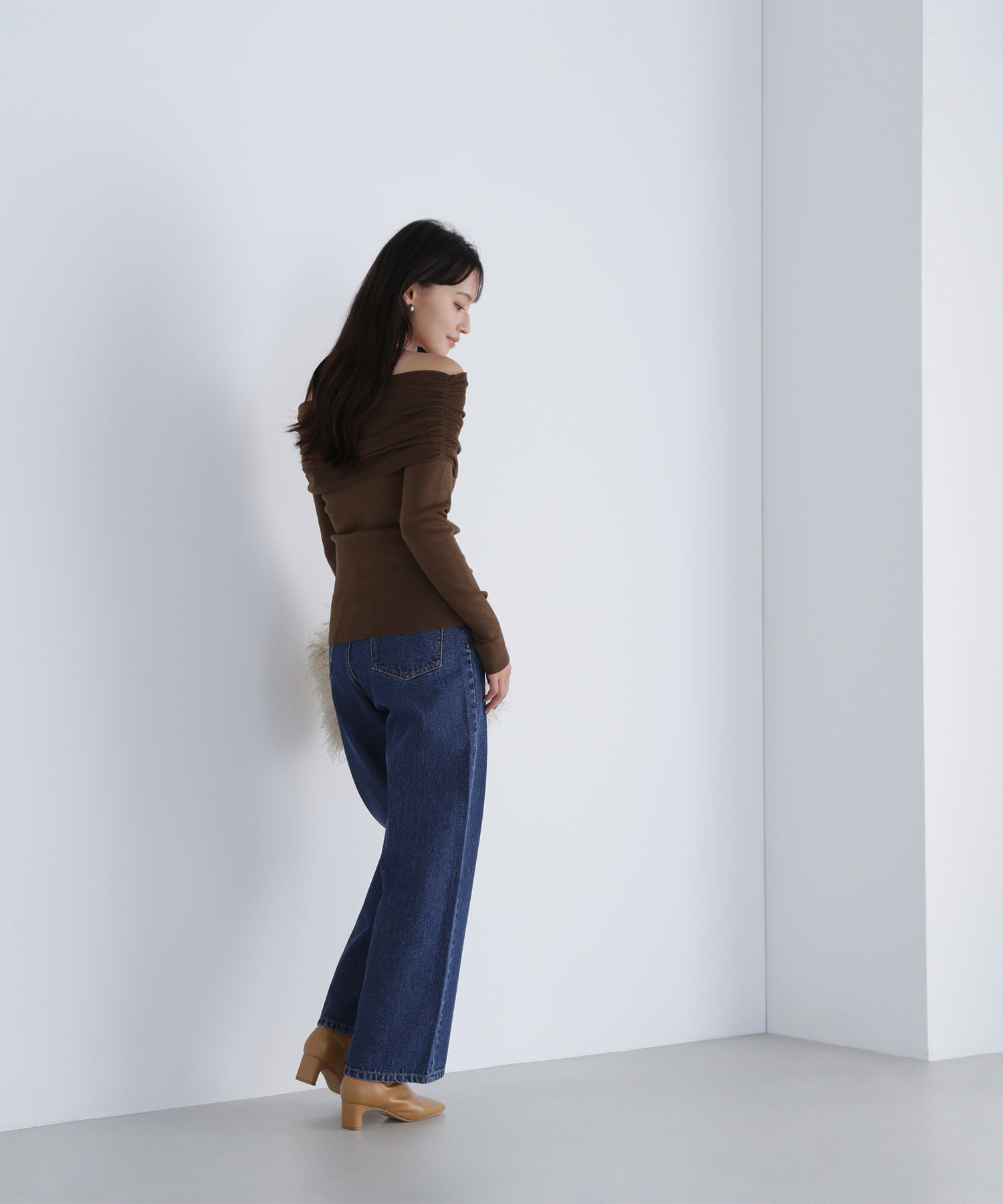  「オフショルコンパクトニット」|ニット・セーター|