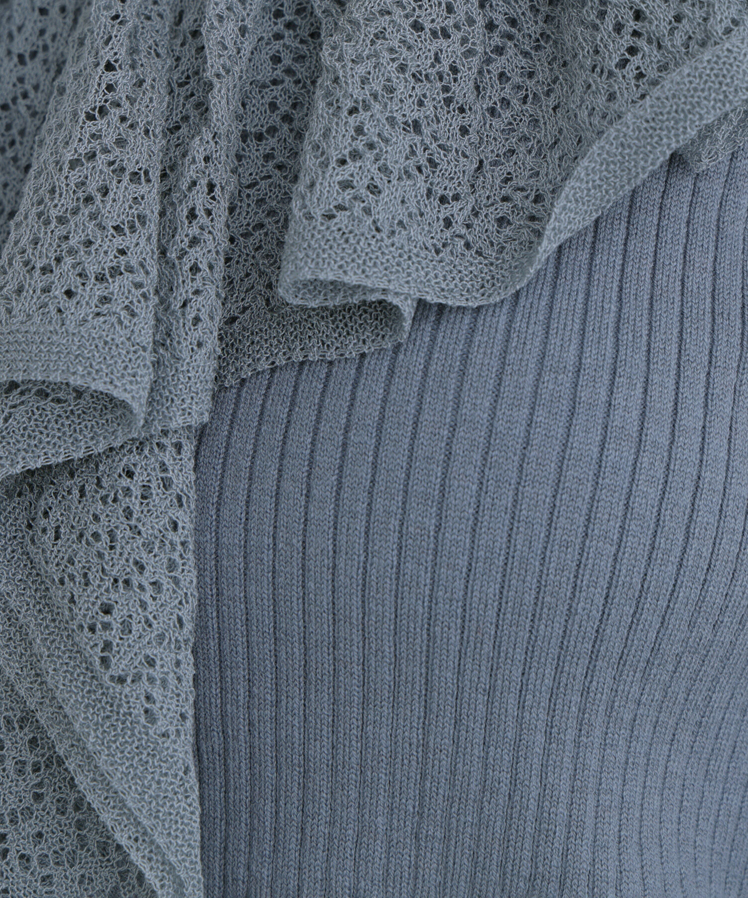  「レーストリムリブニット」|ニット・セーター|