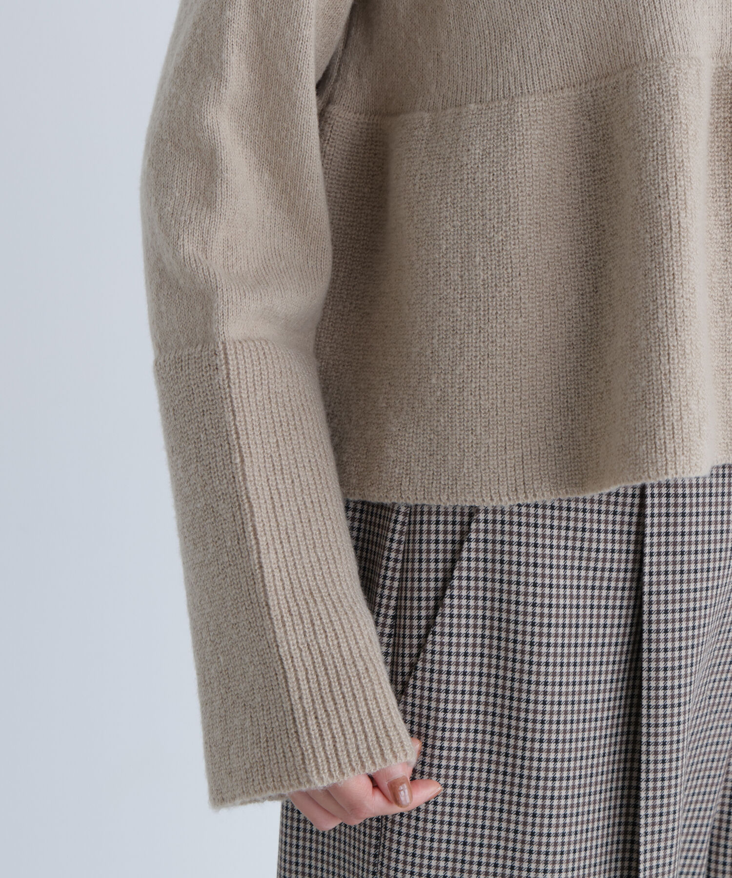  「襟付きペプラムニット」|ニット・セーター|