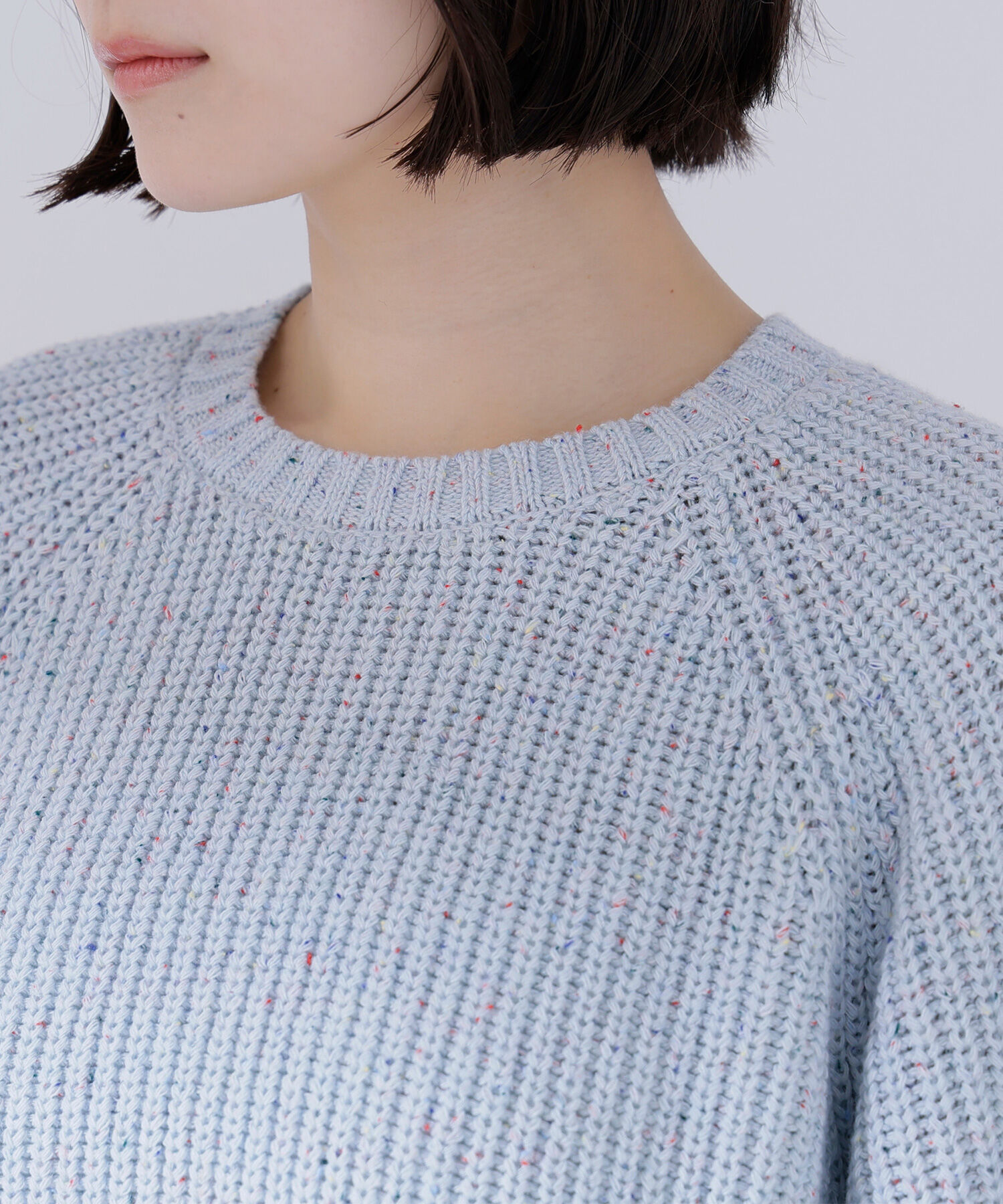  「カラーネップオーバーニット」|ニット・セーター|