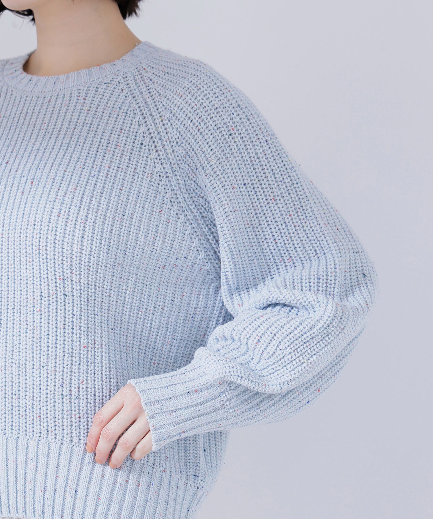  「カラーネップオーバーニット」|ニット・セーター|