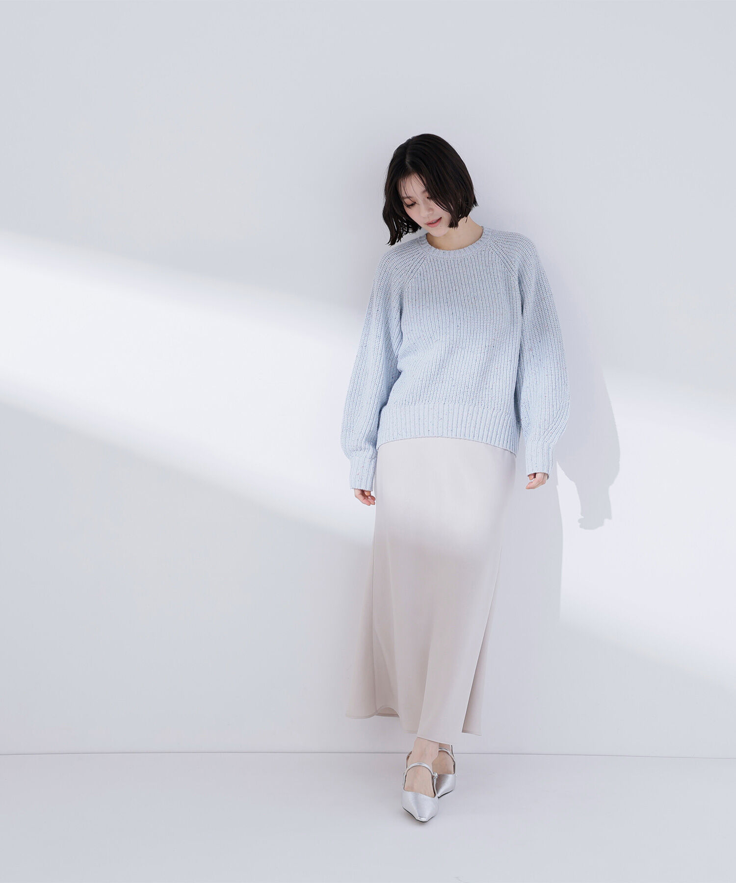  「カラーネップオーバーニット」|ニット・セーター|