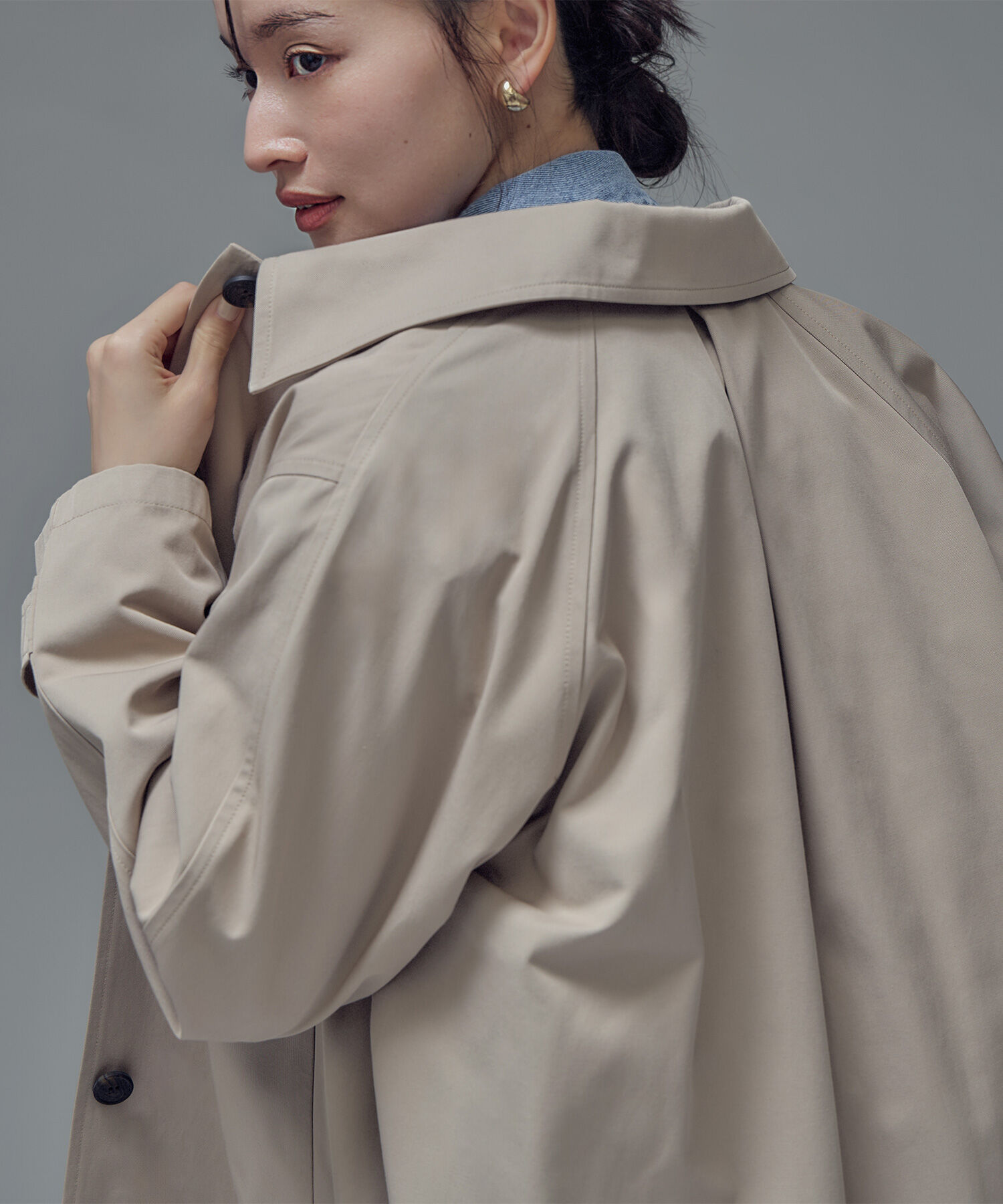  「ステンカラーハーフコート」|ブルゾン・スタジャン|