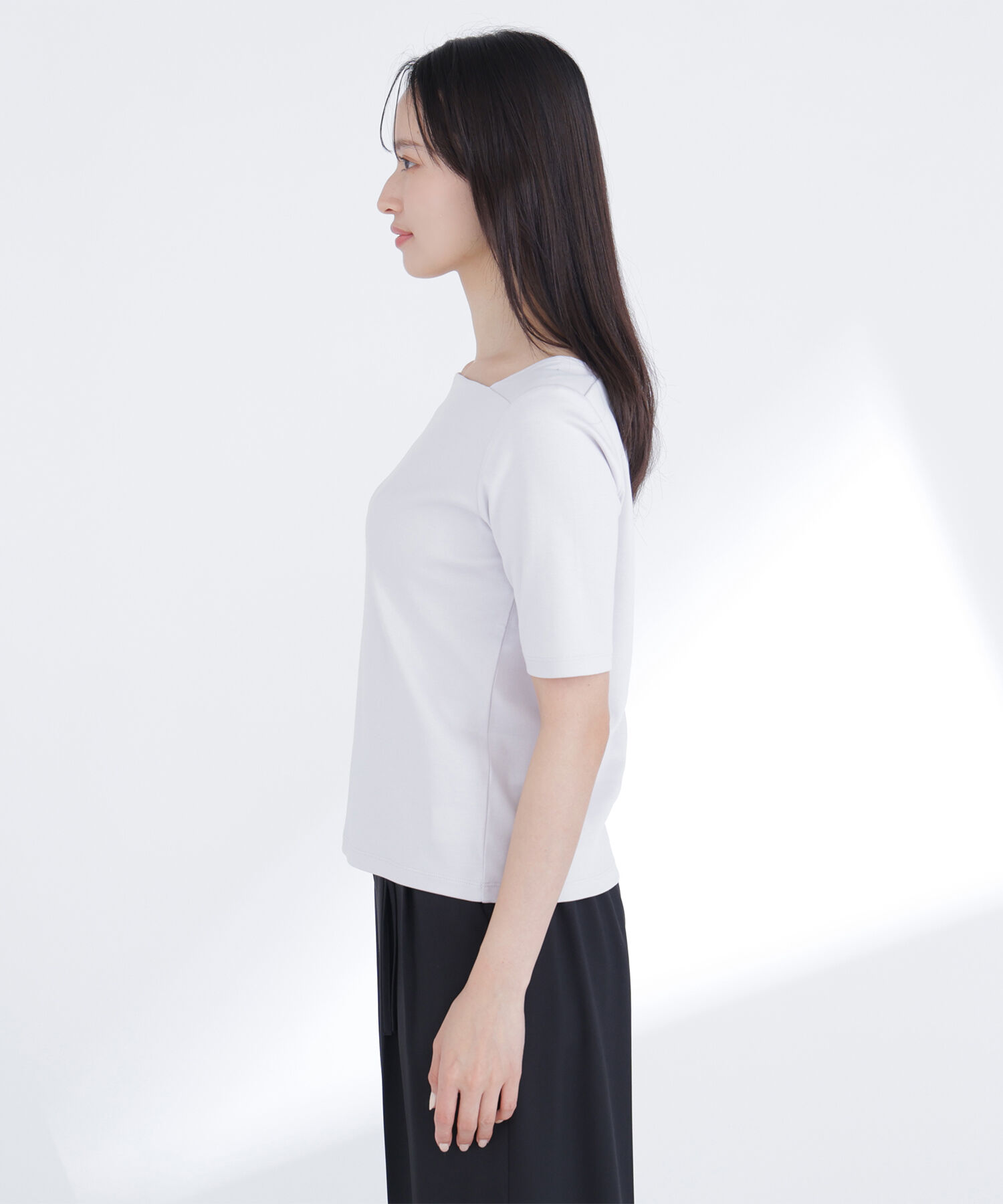  「ベーシックTシャツ スクエアネック」|Tシャツ・カットソー|