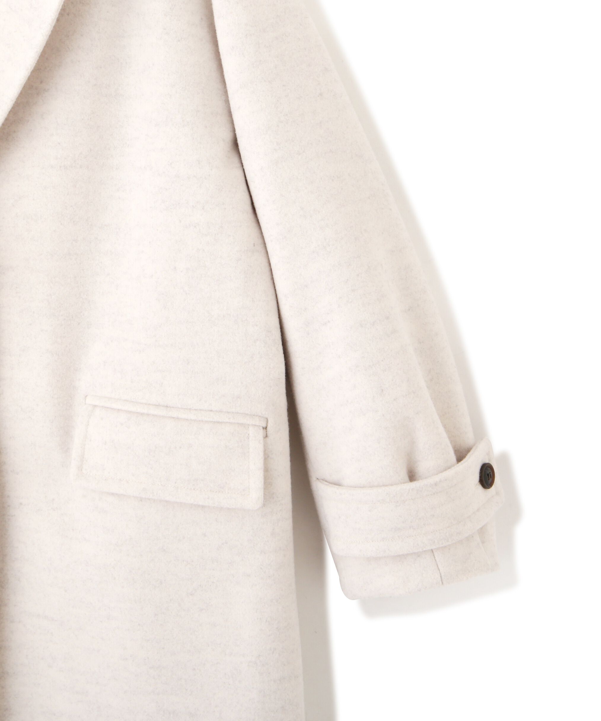  「[低身長サイズ/Sシリーズ]メルトンルーズチェスターロングコート」|その他|