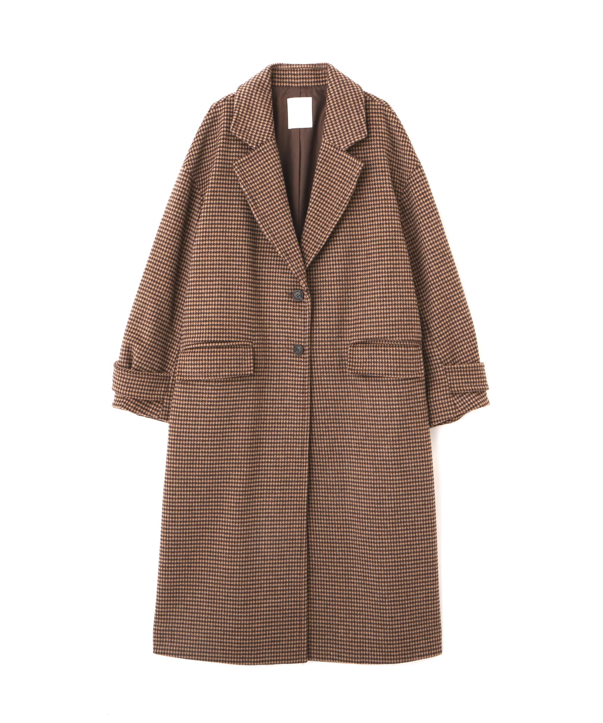  「[低身長サイズ/Sシリーズ]メルトンルーズチェスターロングコート」|その他|