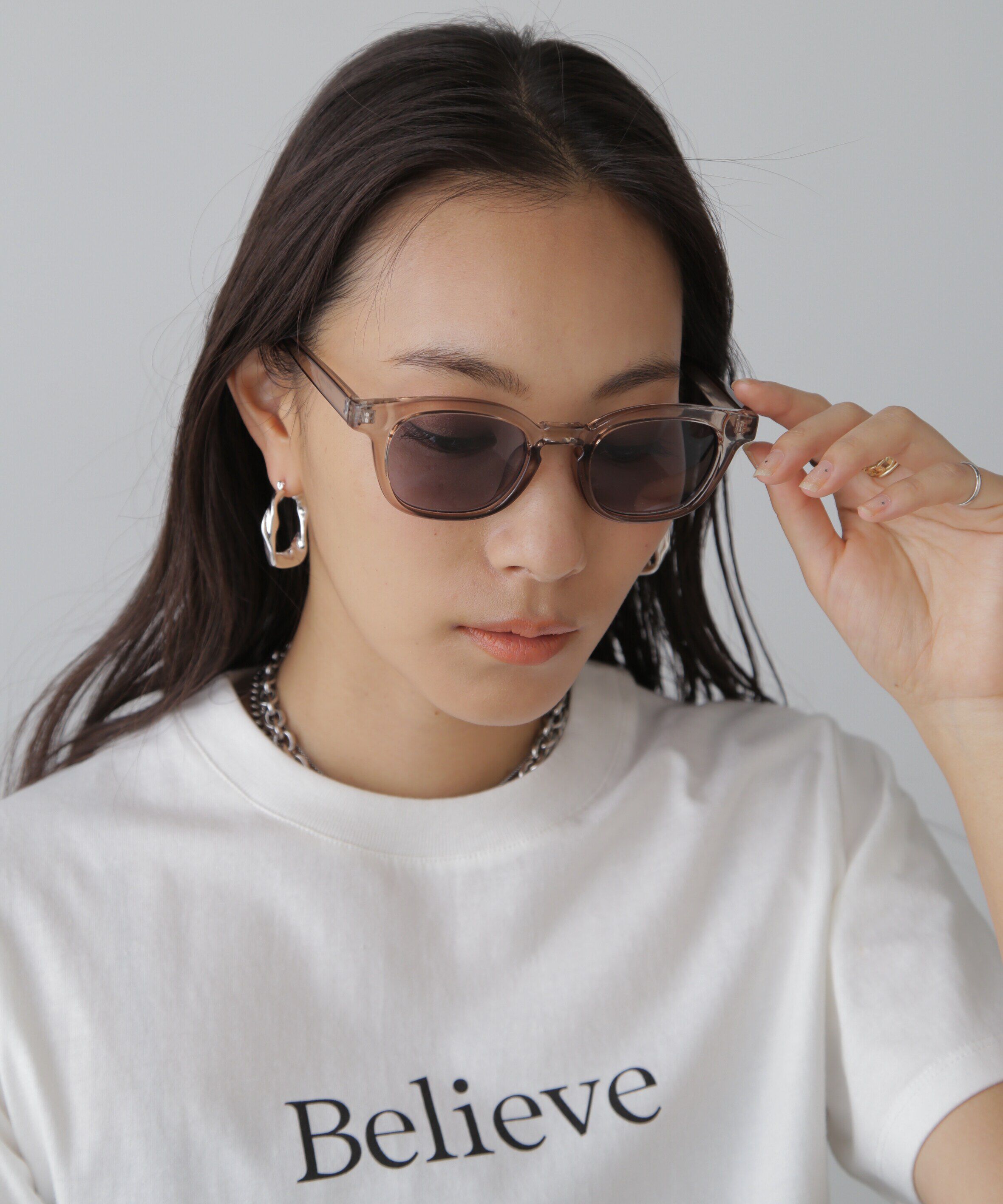  「ソリッドサングラス」|ハンカチ|ベージュ