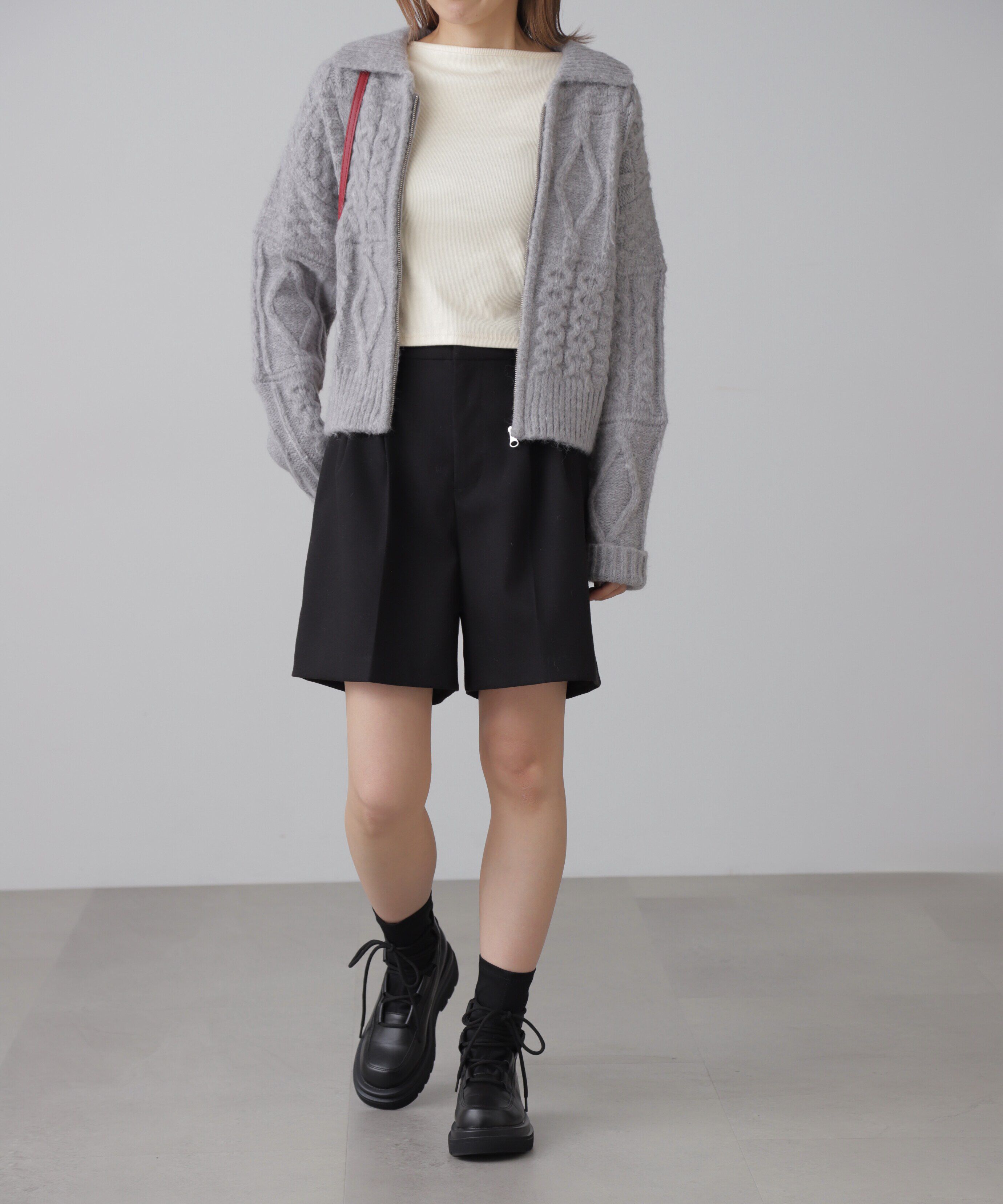  「ジャガードニットブルゾン」|ブルゾン・スタジャン|