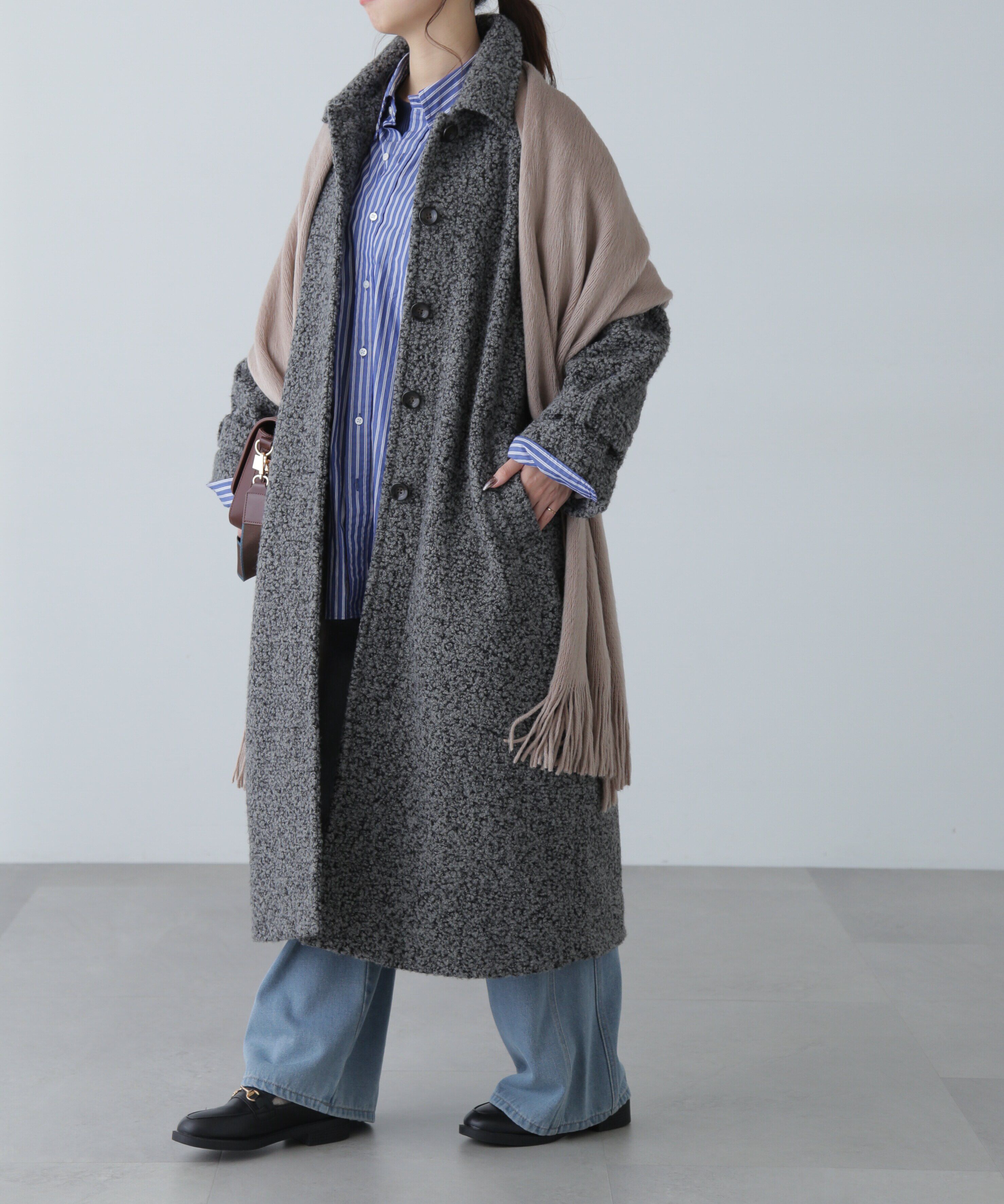  「2wayブークレステンカラーロングコート」|その他|