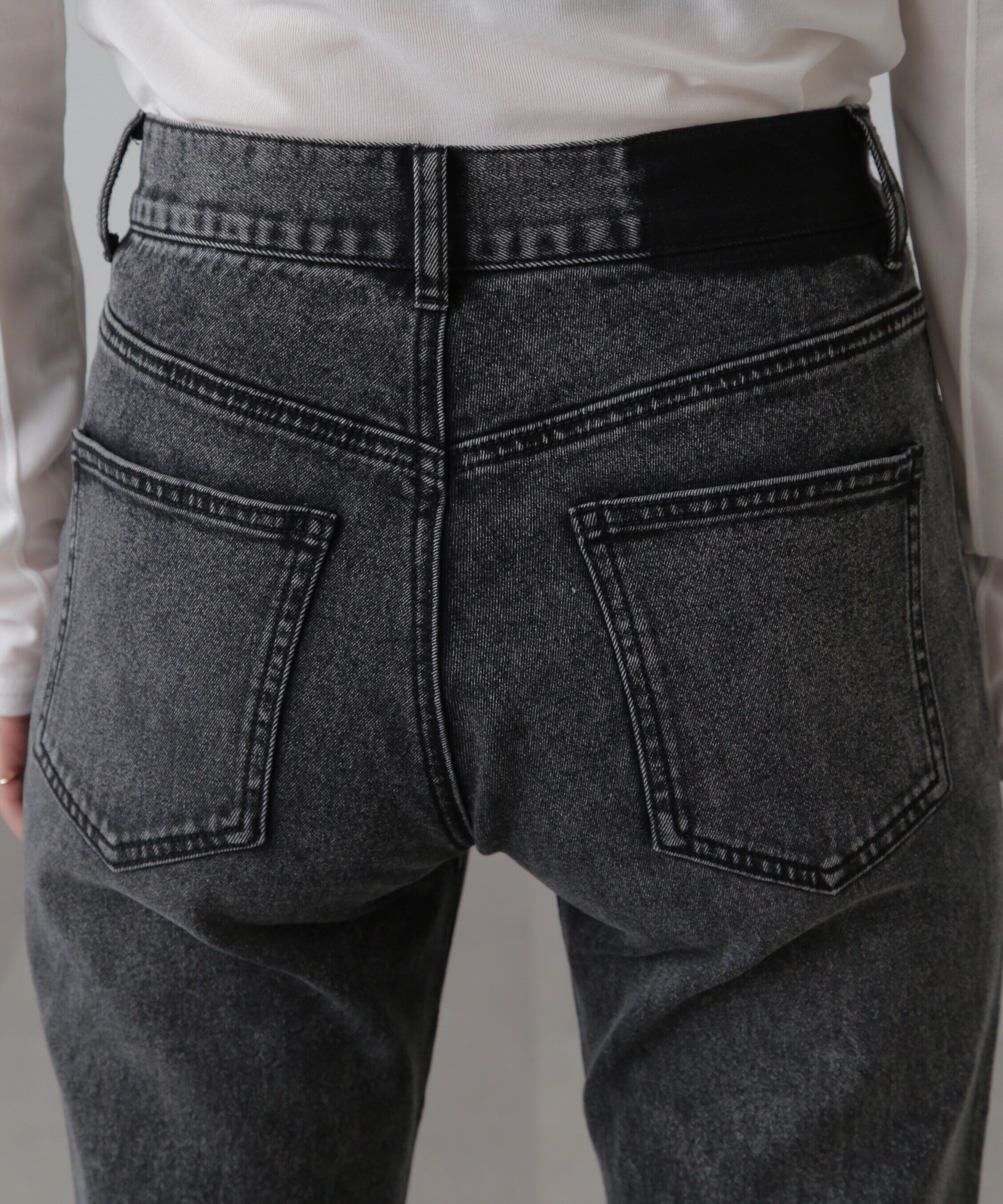  「[低身長サイズ/Sシリーズ]フロントシームフレアストレッチデニムパンツ」|その他|