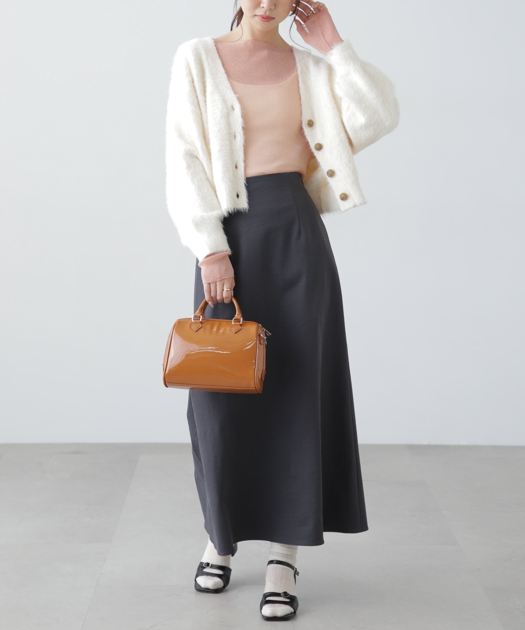  「ラメシアーボートネックカットソー」|Tシャツ・カットソー|