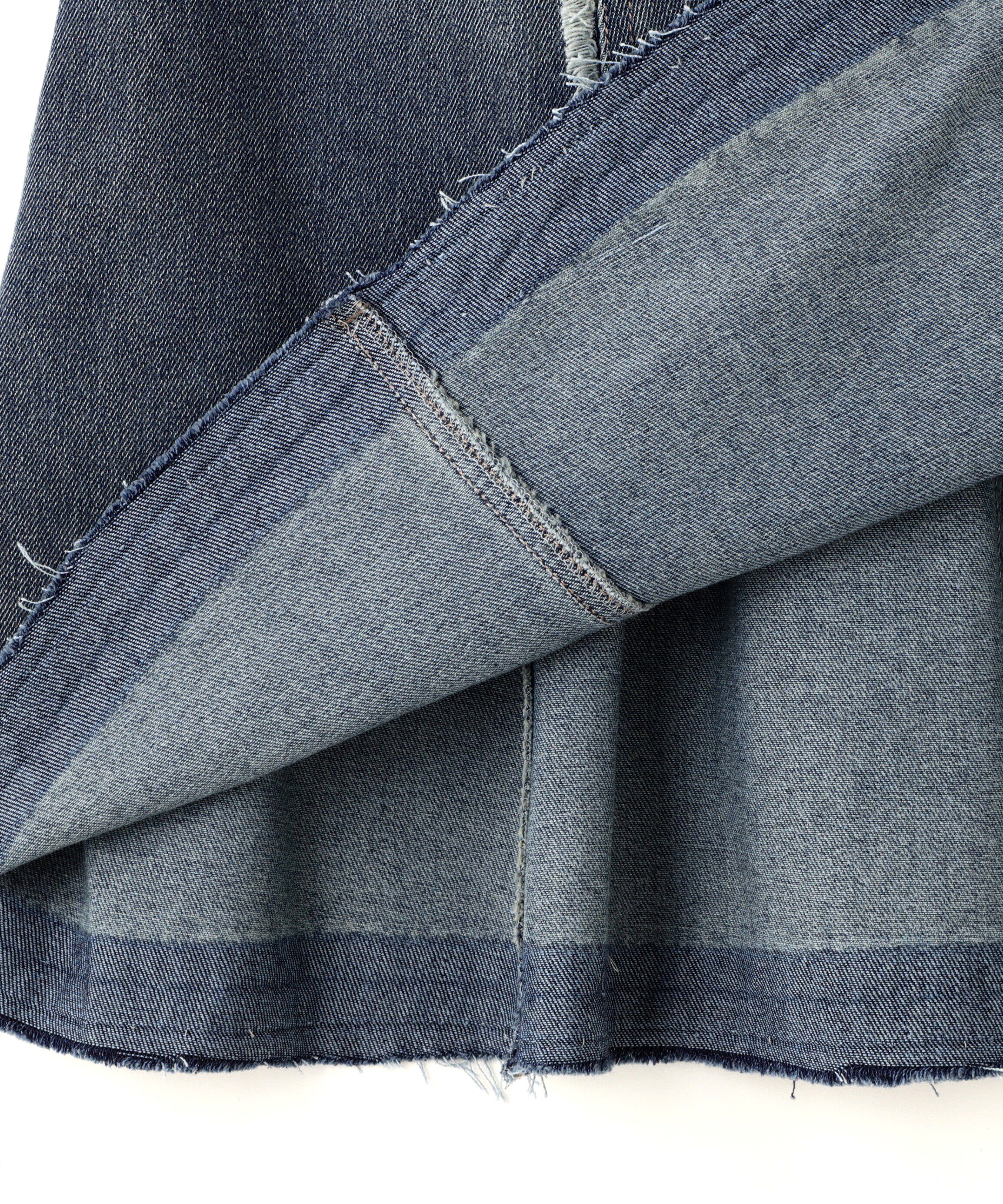  「パネルフリンジマーメイドデニムスカート」|スカート|