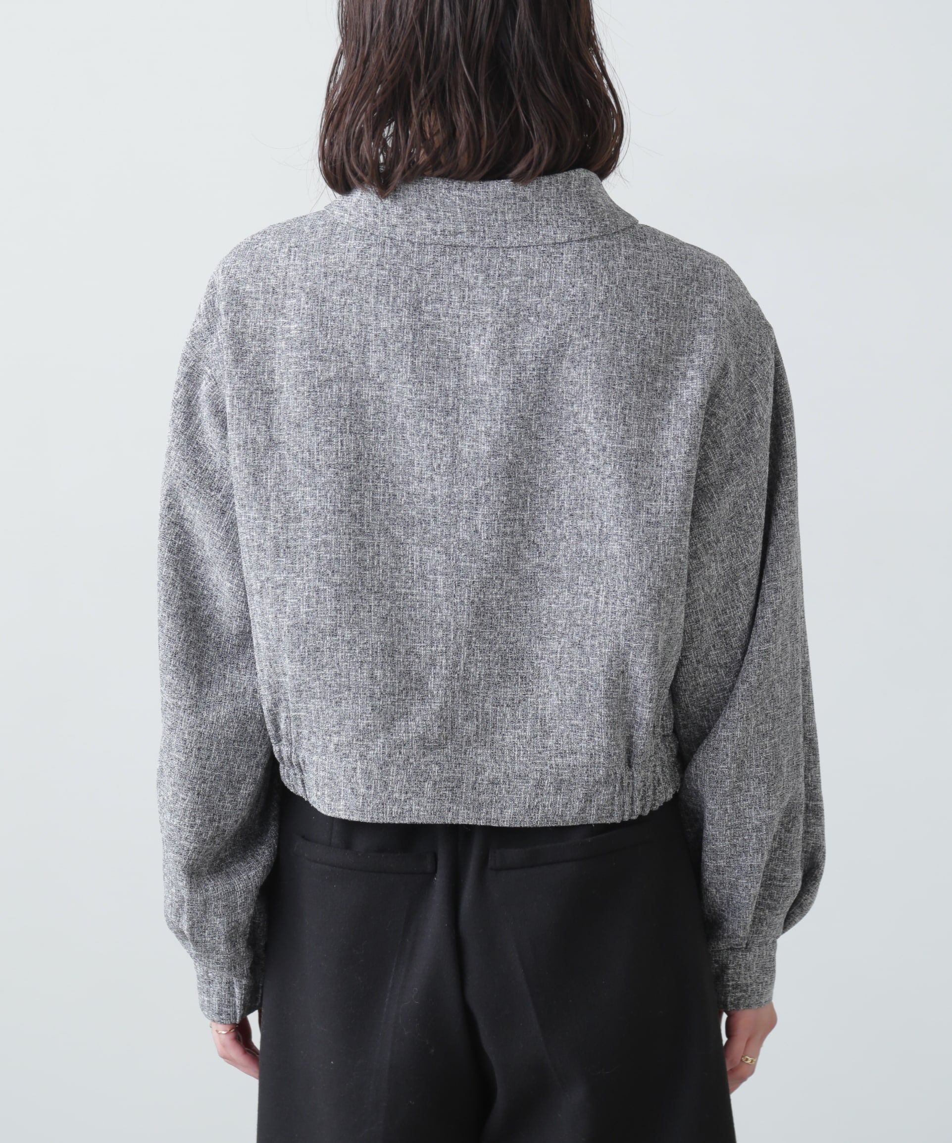  「ツイードジップブルゾン」|ブルゾン・スタジャン|