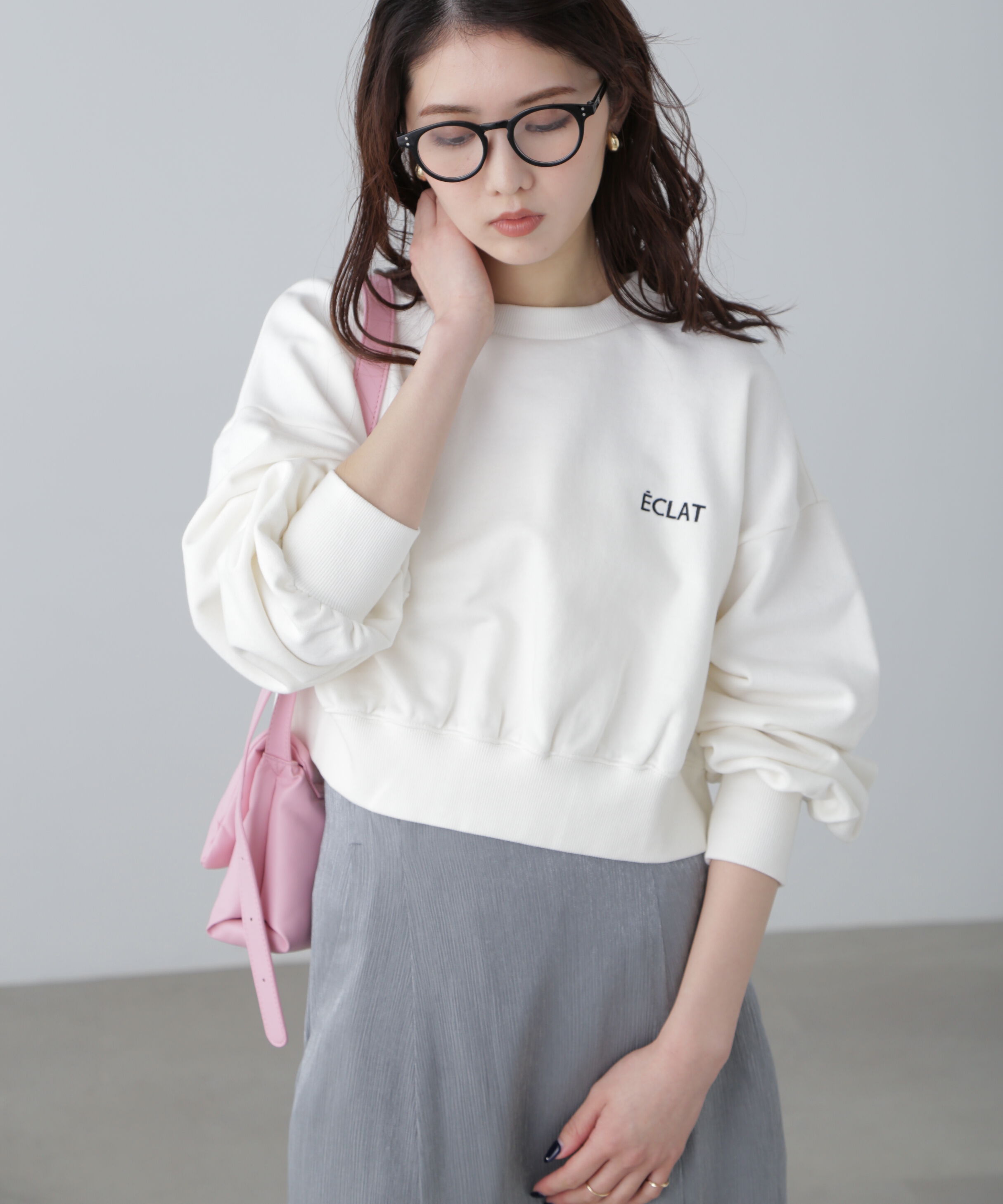  「ワンポイント刺繍スウェット」|Tシャツ・カットソー|