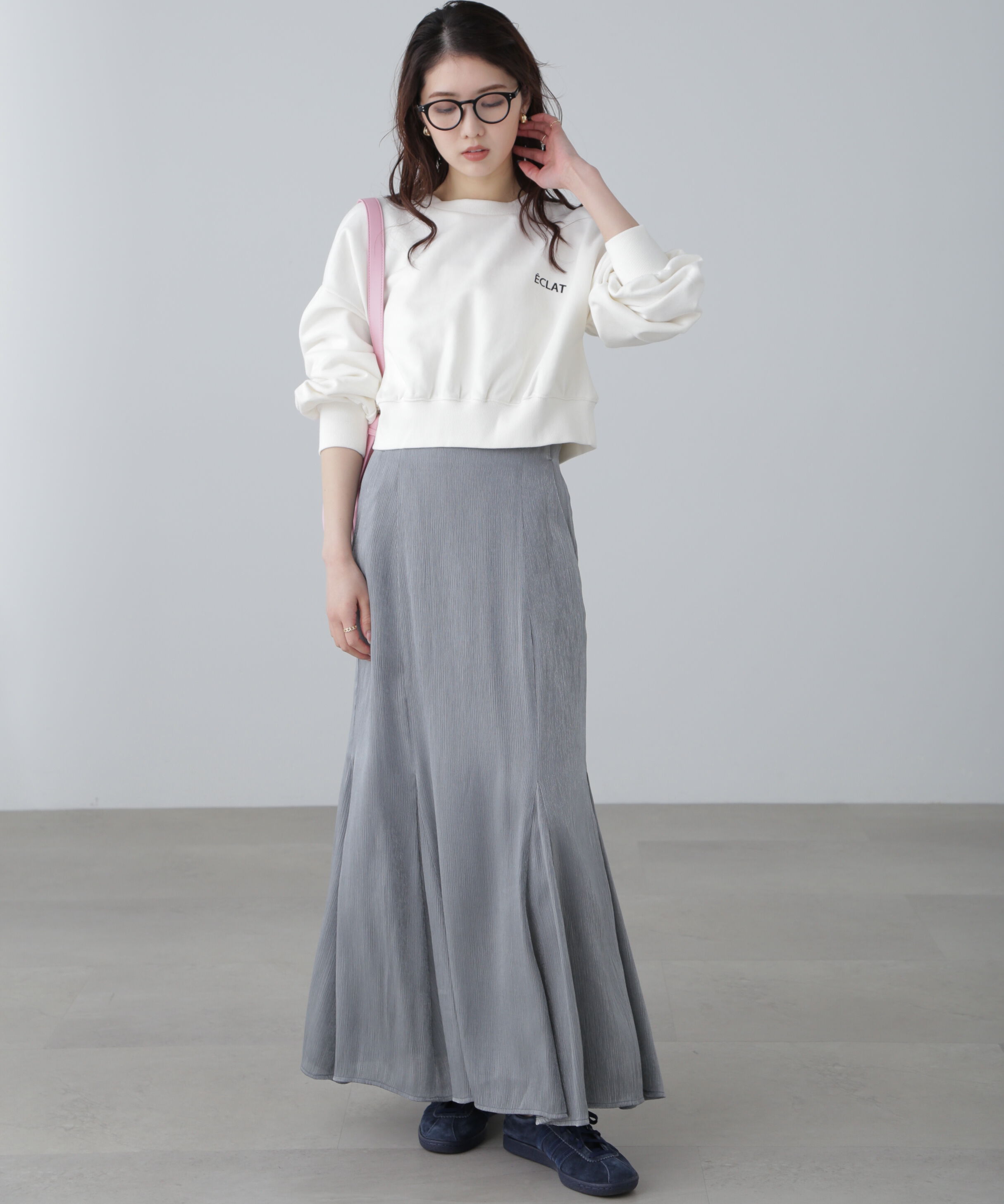  「ワンポイント刺繍スウェット」|Tシャツ・カットソー|