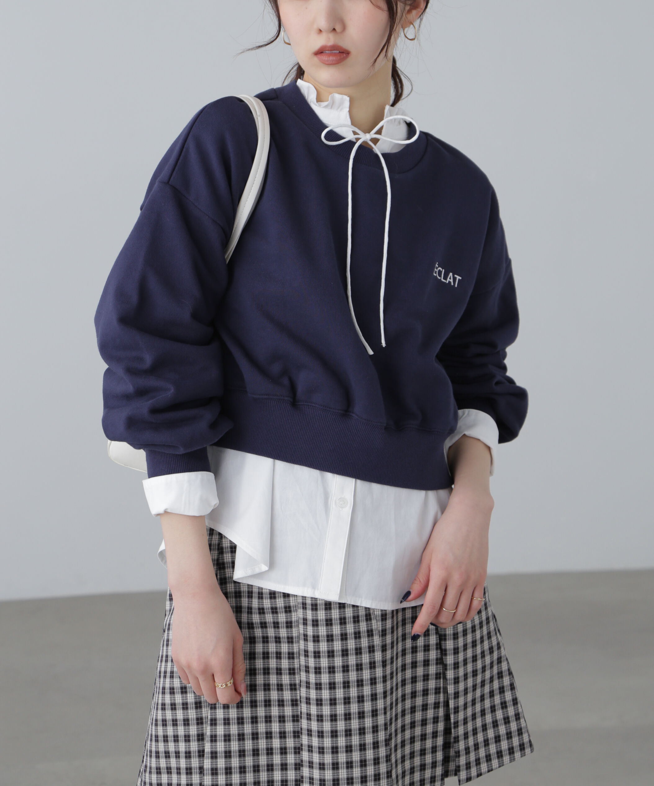  「ワンポイント刺繍スウェット」|Tシャツ・カットソー|