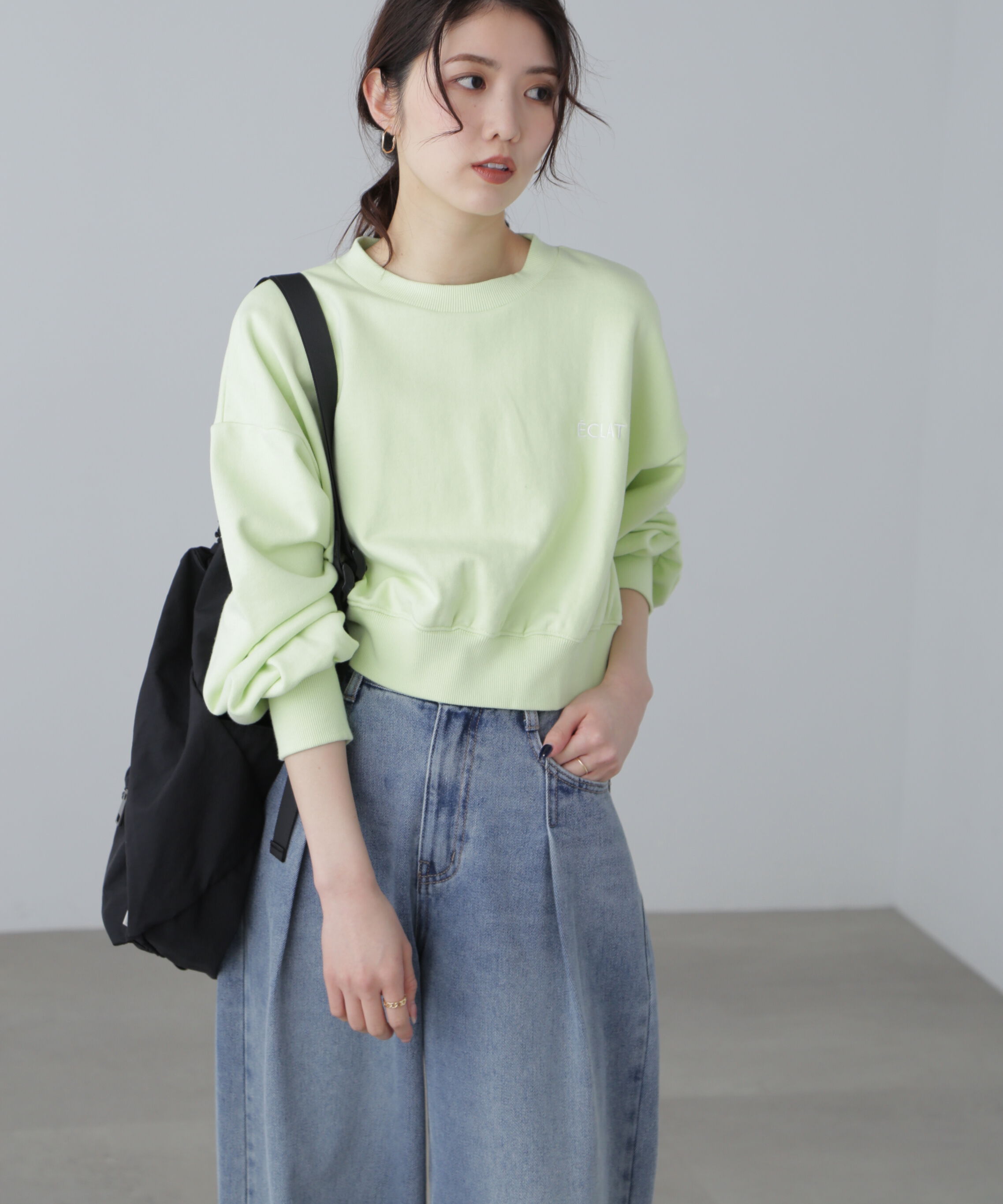  「ワンポイント刺繍スウェット」|Tシャツ・カットソー|