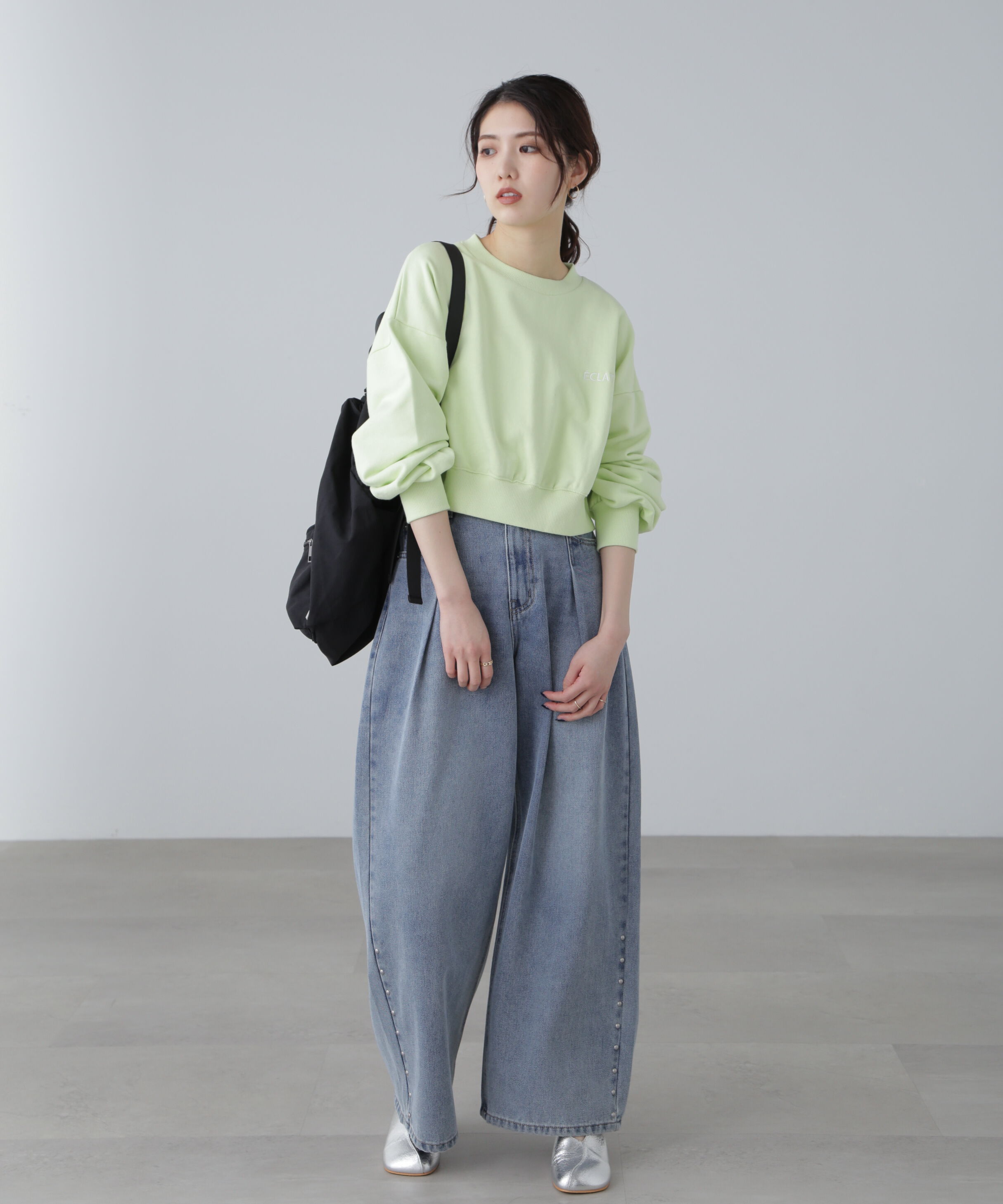  「ワンポイント刺繍スウェット」|Tシャツ・カットソー|