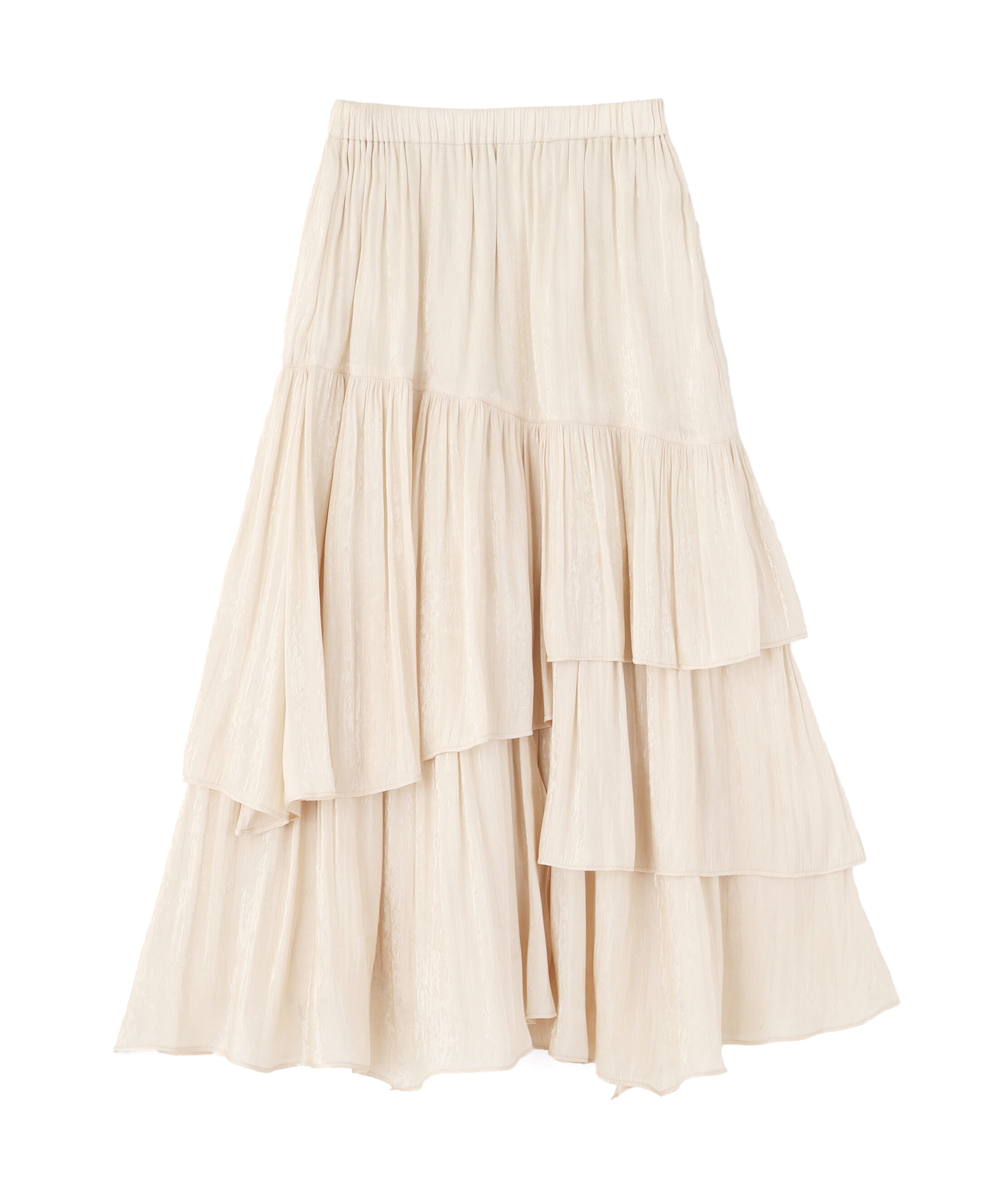  「シャイニーフリルティアードスカート」|スカート|