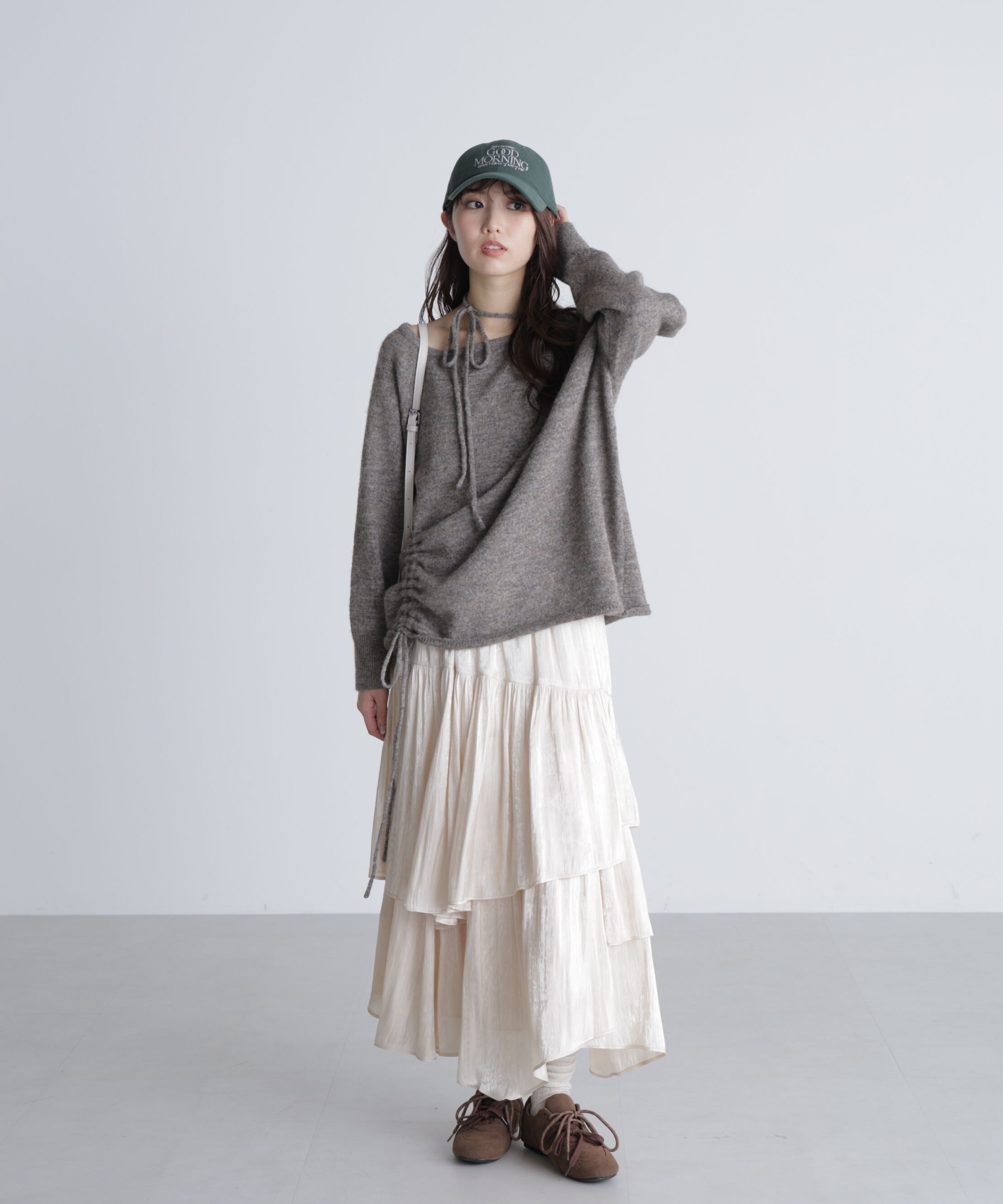  「シャイニーフリルティアードスカート」|スカート|