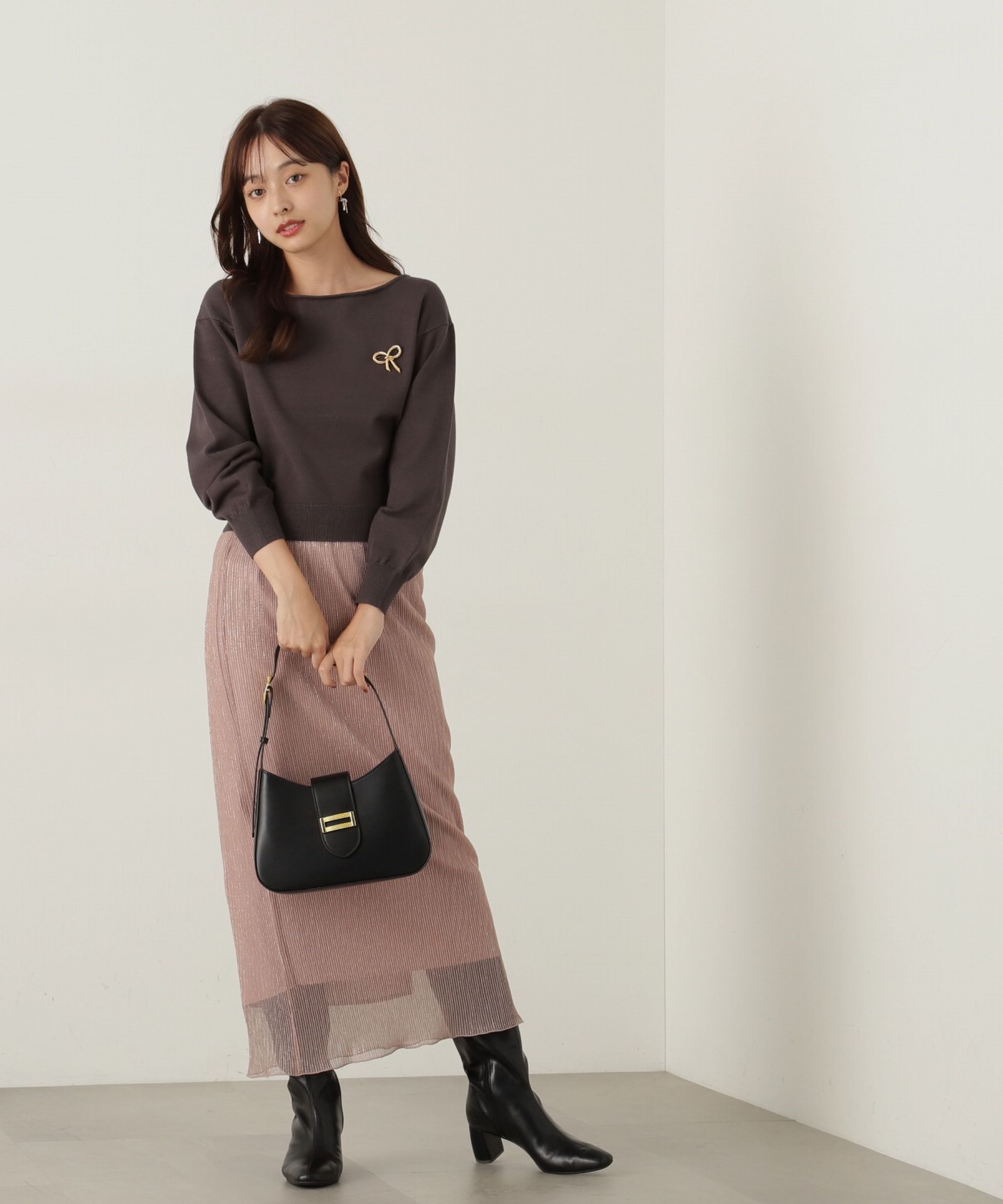 PROPORTION BODY DRESSING「キラキラプリーツナロースカート」|スカート|