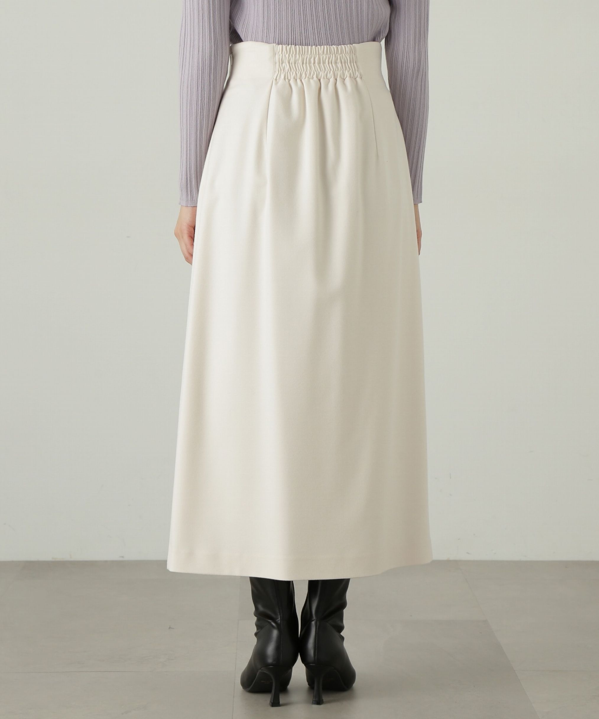 PROPORTION BODY DRESSING「ラップ風タックナロースカート」|スカート|