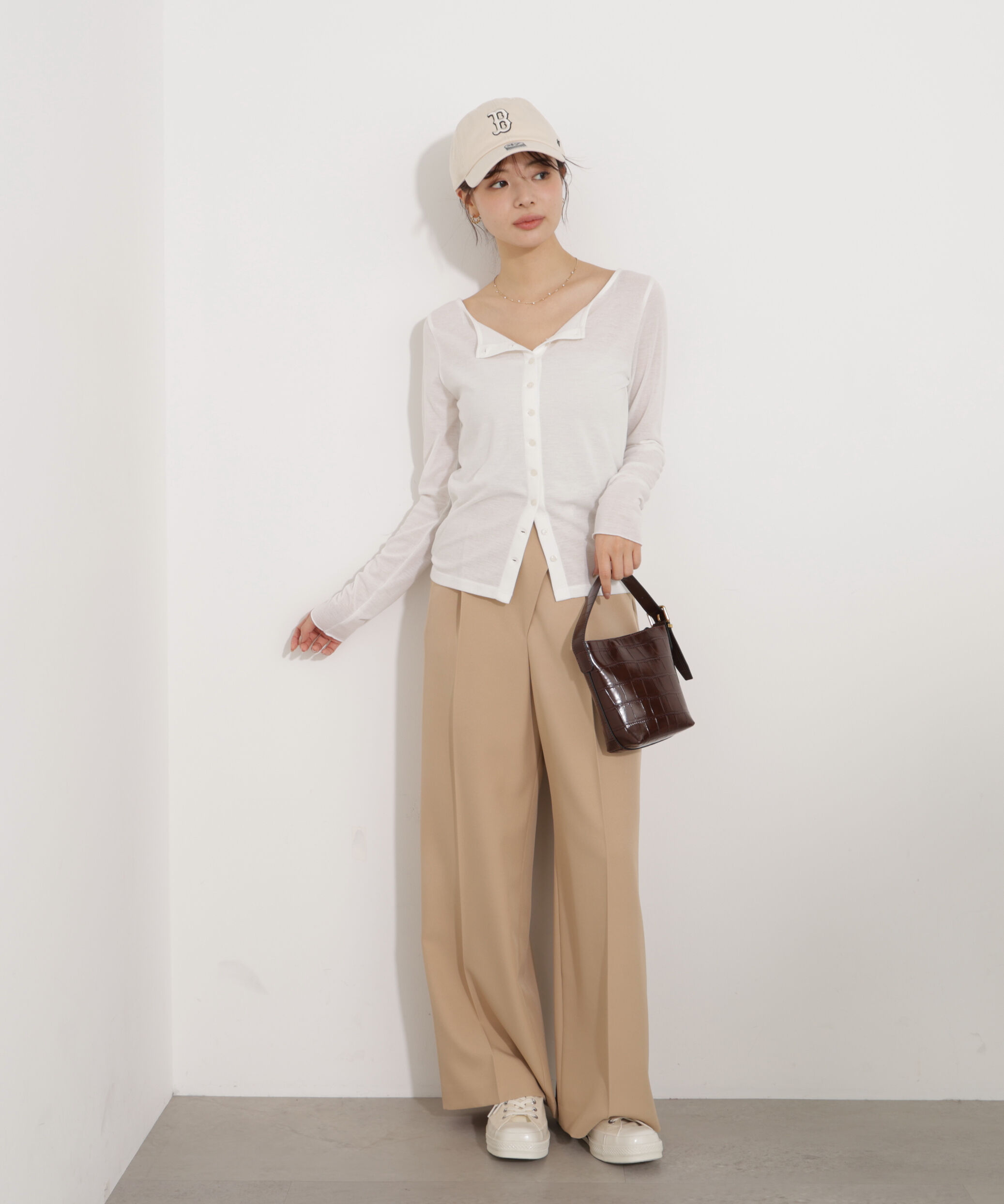 PROPORTION BODY DRESSING「〈a/mie〉シアーカットソー　26SS」|Tシャツ・カットソー|