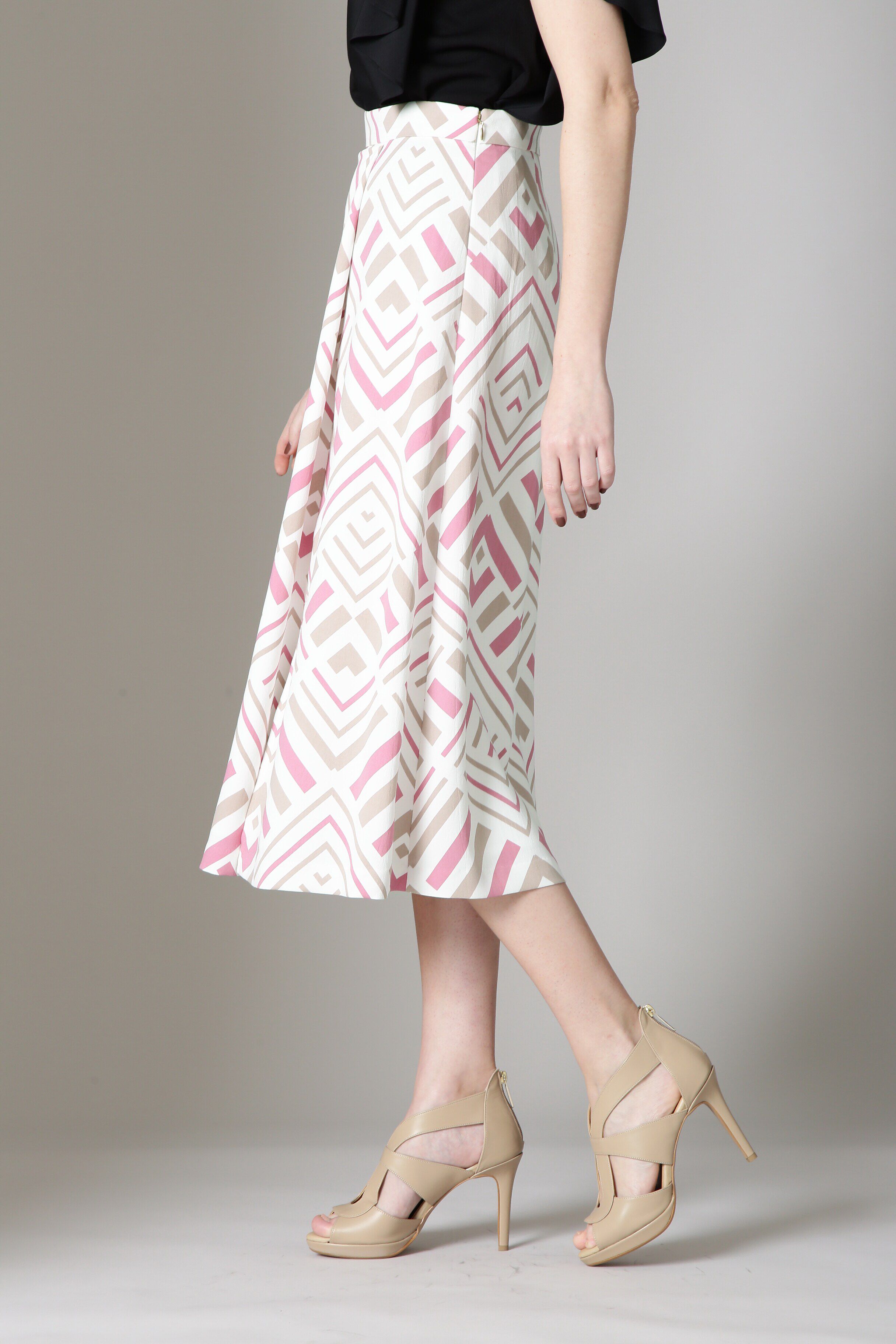  「[URBAN PRECIOUS] ロンバスプリントスカート」|スカート|